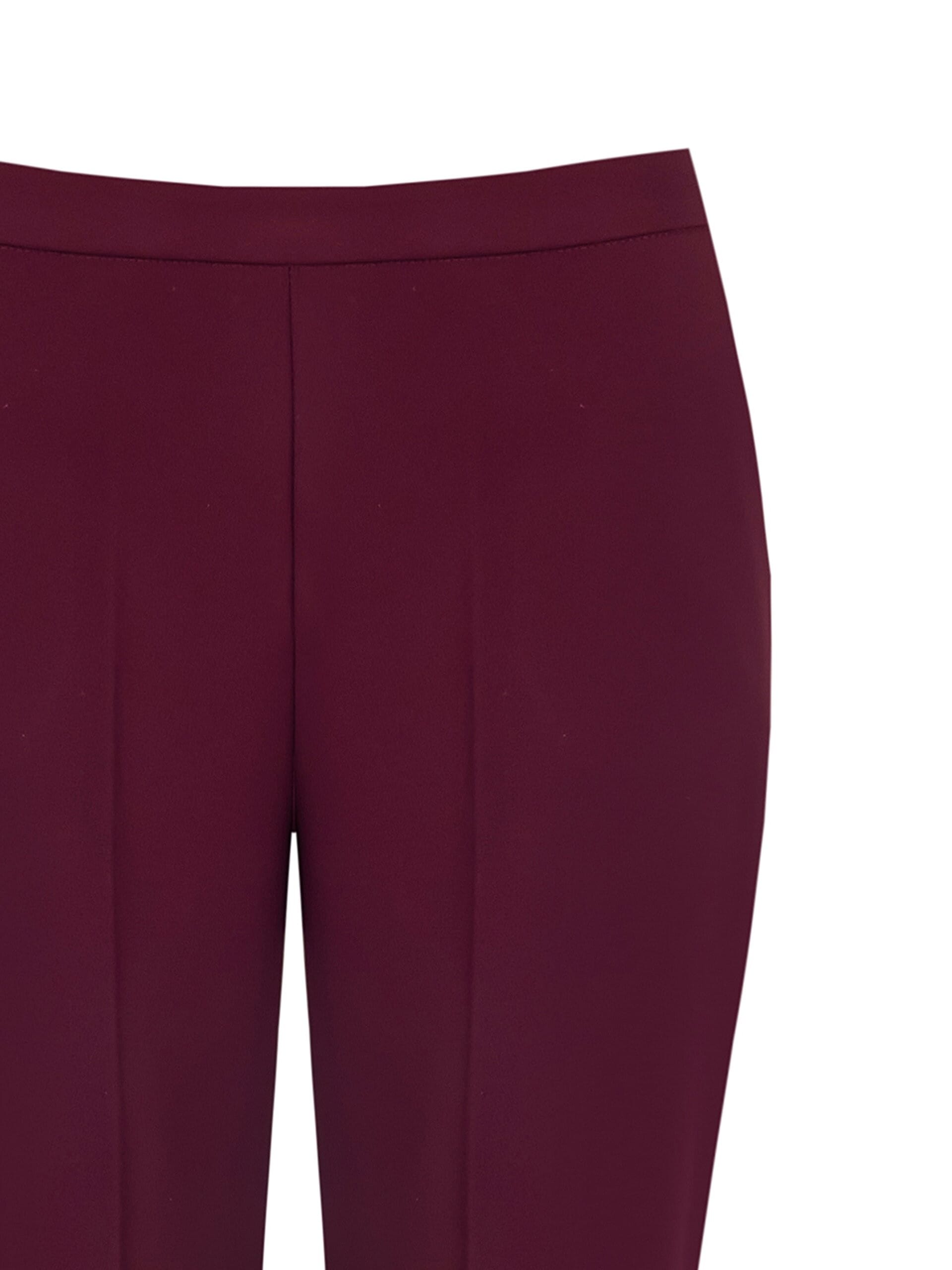 Pantaloni Dritti In Tessuto Fluido Con Tasche E Zip Laterale Rinascimento