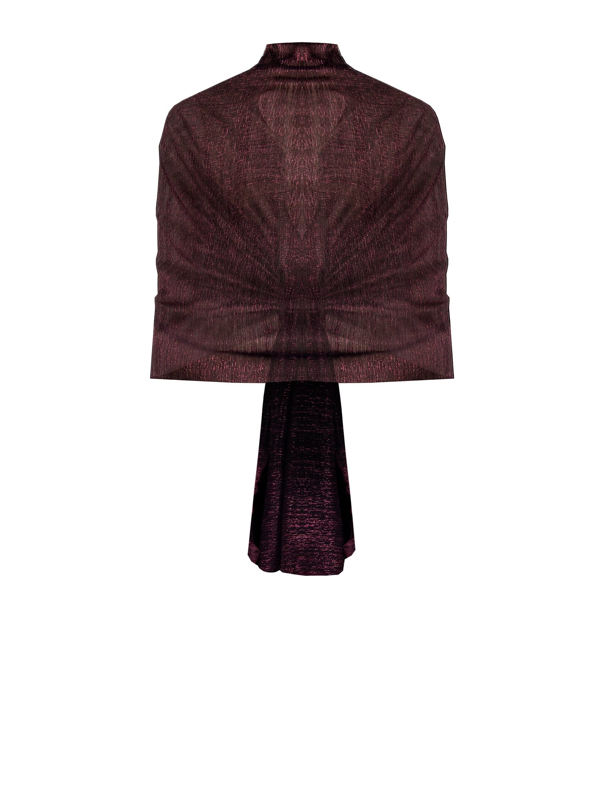 Étole en tulle plissé avec finition Lurex Rinascimento