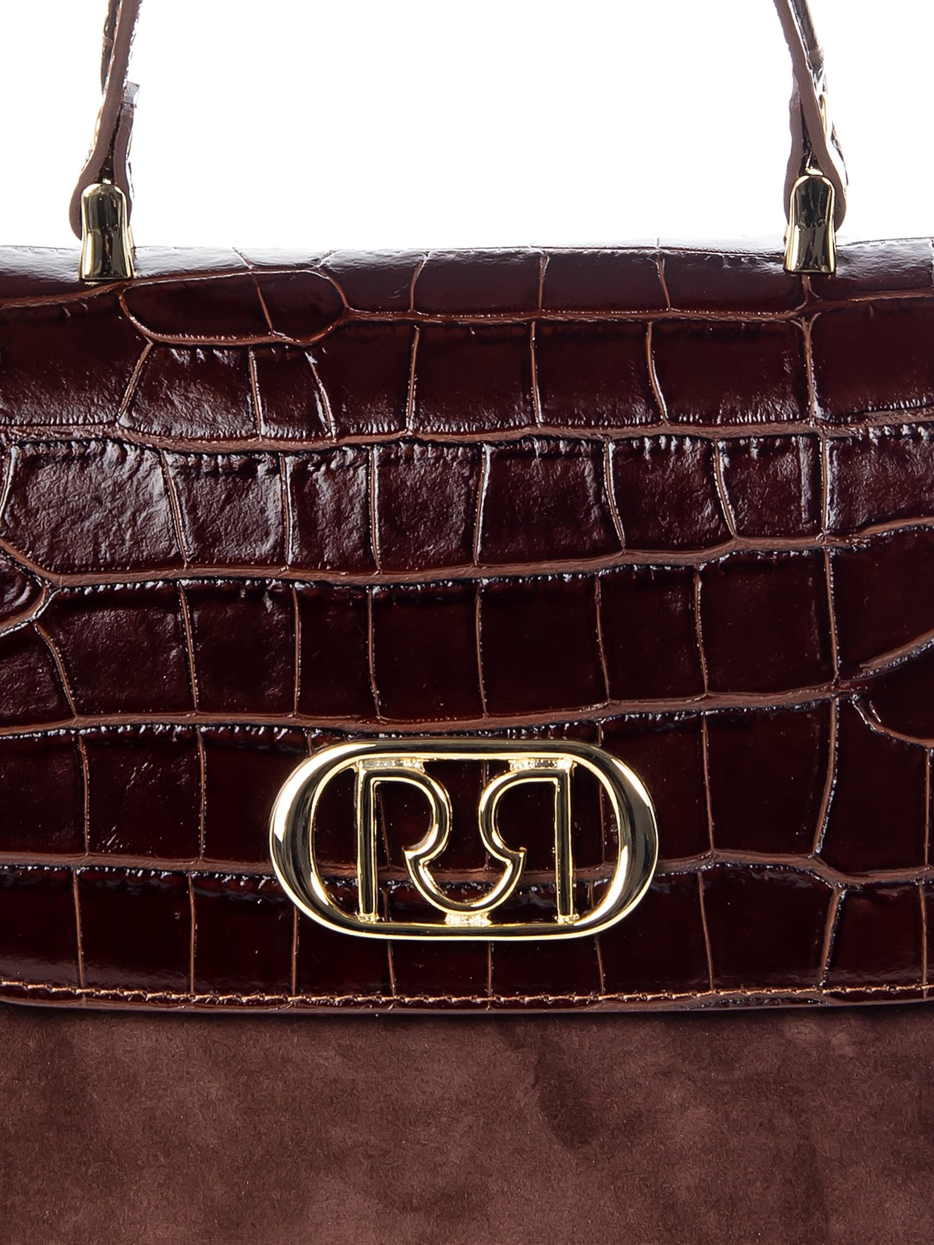 Sacoche en cuir véritable martellisé avec bandoulière amovible Rinascimento