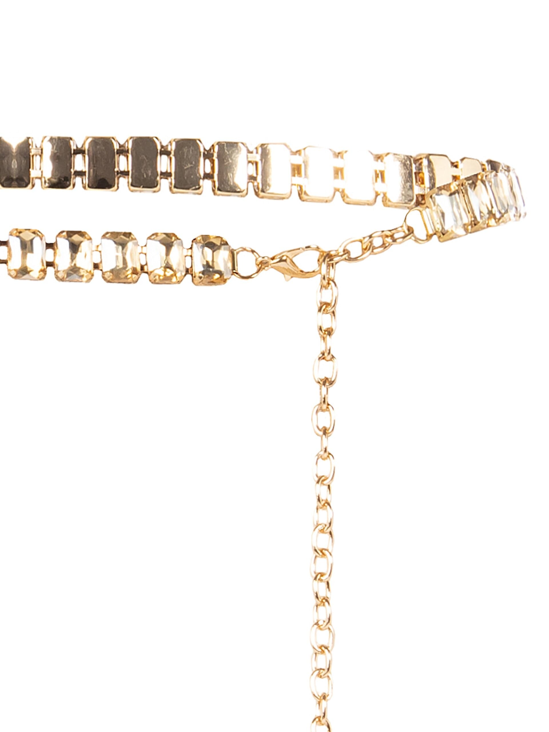 Cintura Gioiello Regolabile Con Cristalli Cabochon Rinascimento