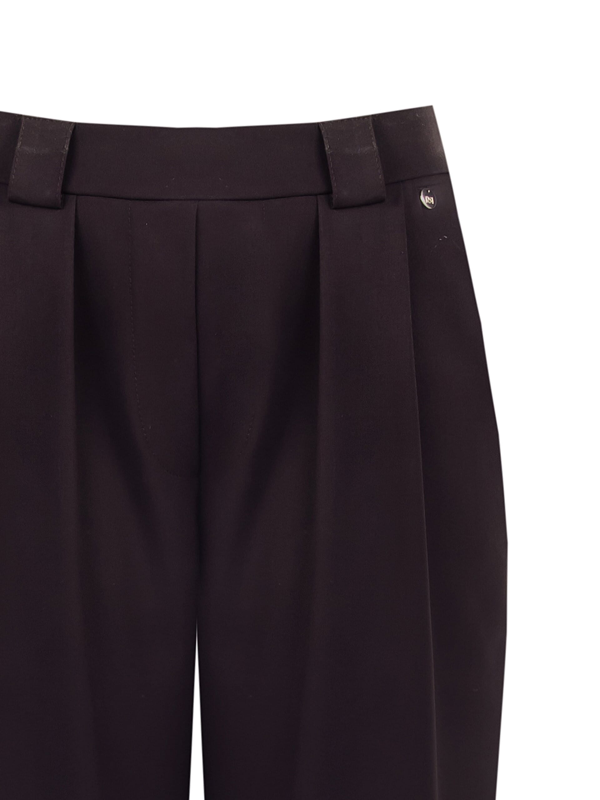 Pantalon droit en viscose mélangée avec poches élastiques au dos Rinascimento