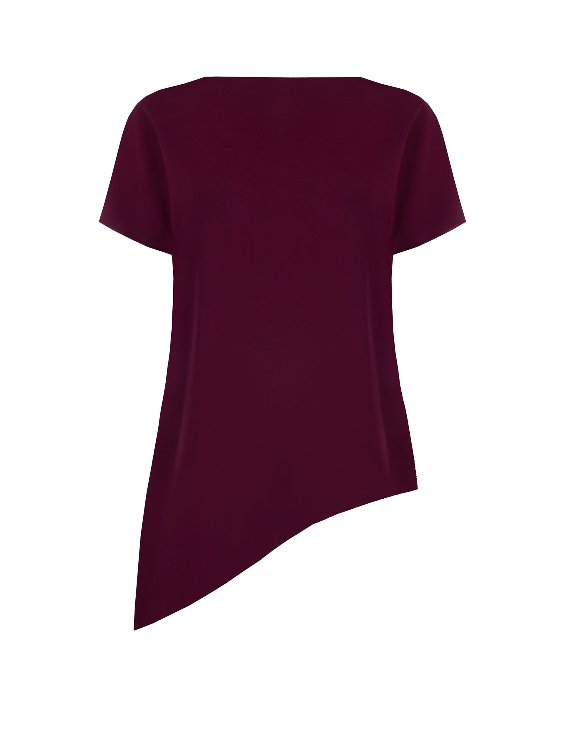 Chemisier asymétrique large Curvy en tissu fluide avec bas couvert de paillettes Rinascimento Curvy