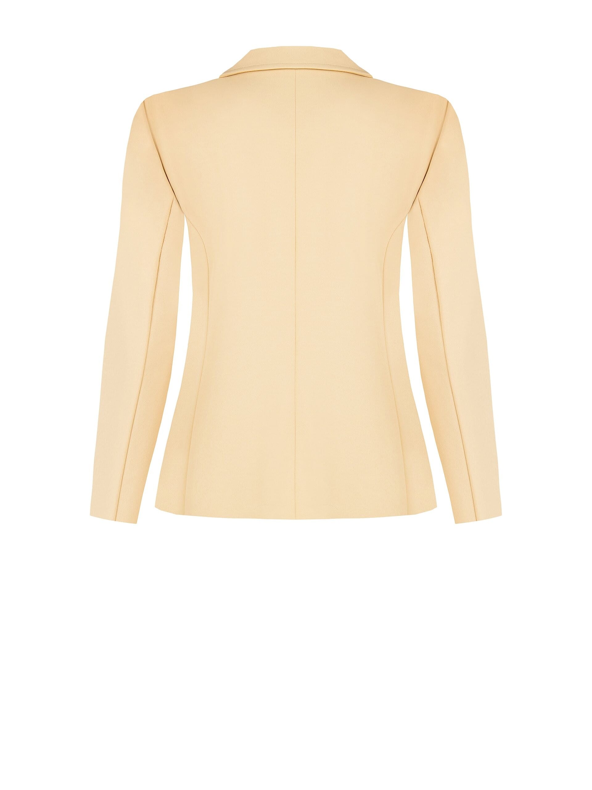 Giacca Curvy Sfiancata In Scuba Crepe Con Bottone Abbinato Rinascimento Curvy