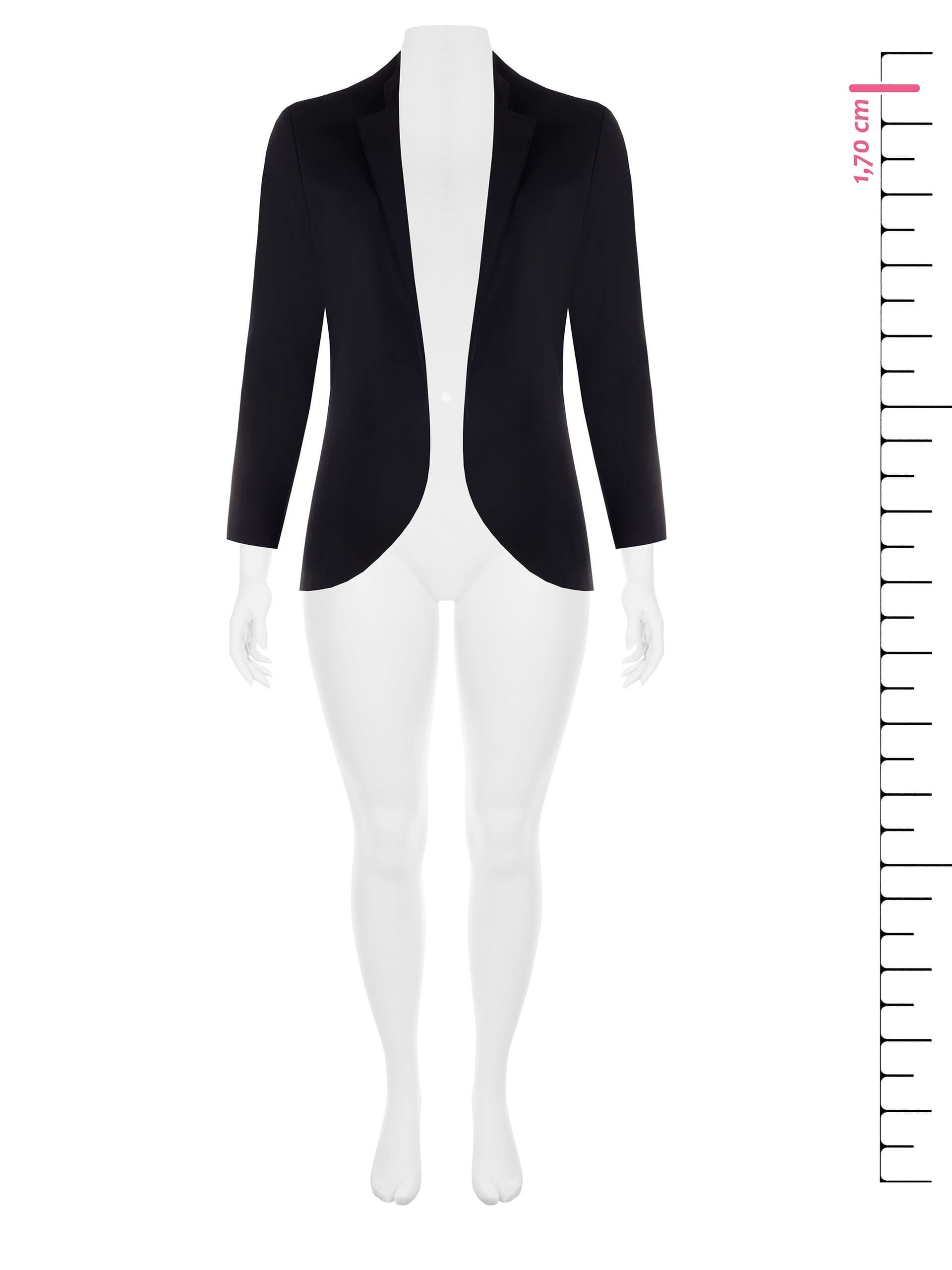 Rinascimento Curvy Veste ouverte sans bretelles en tissu fluide