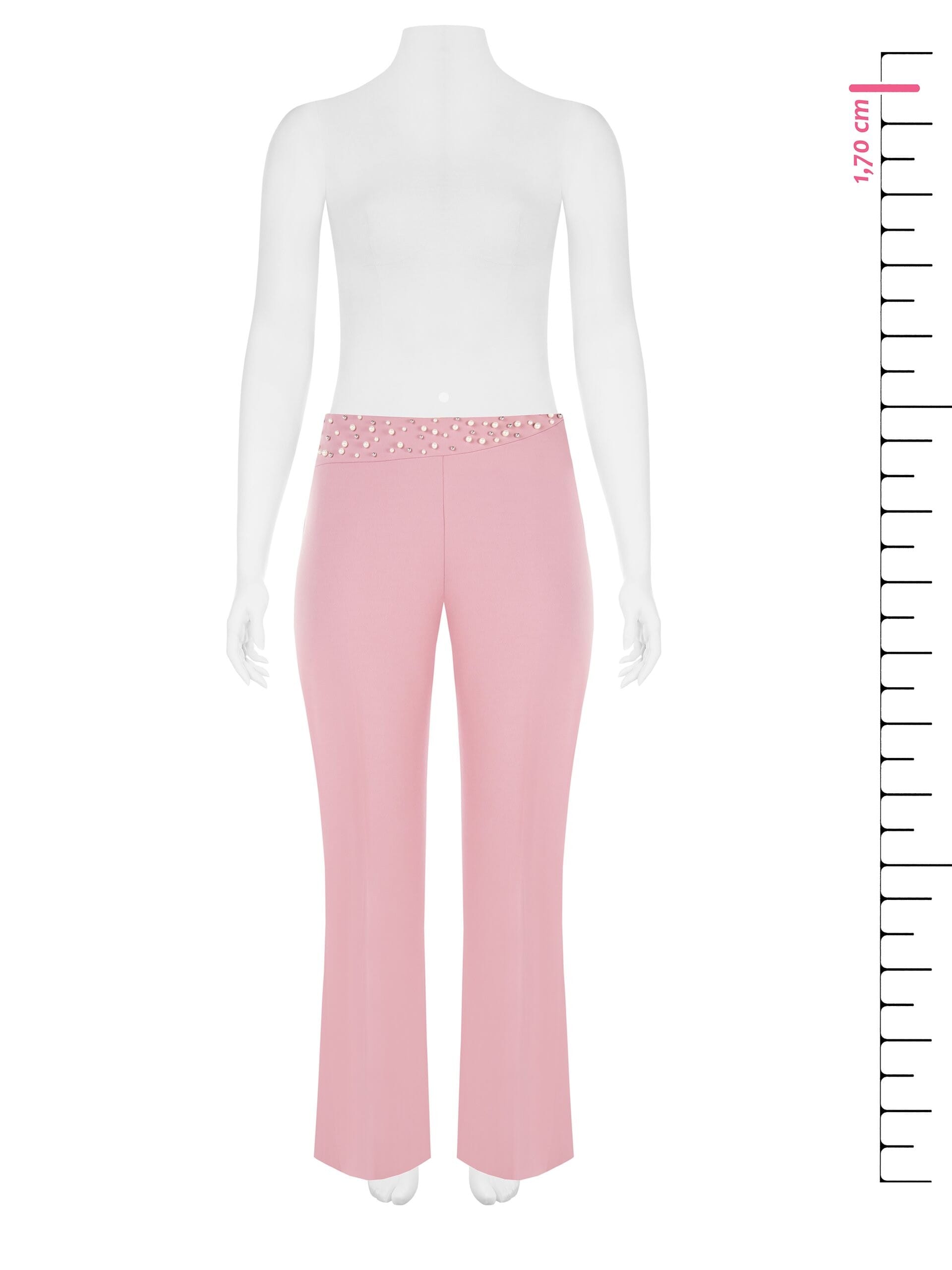 Pantalon Curvy Palace en crêpe de scuba avec perles Rinascimento Curvy