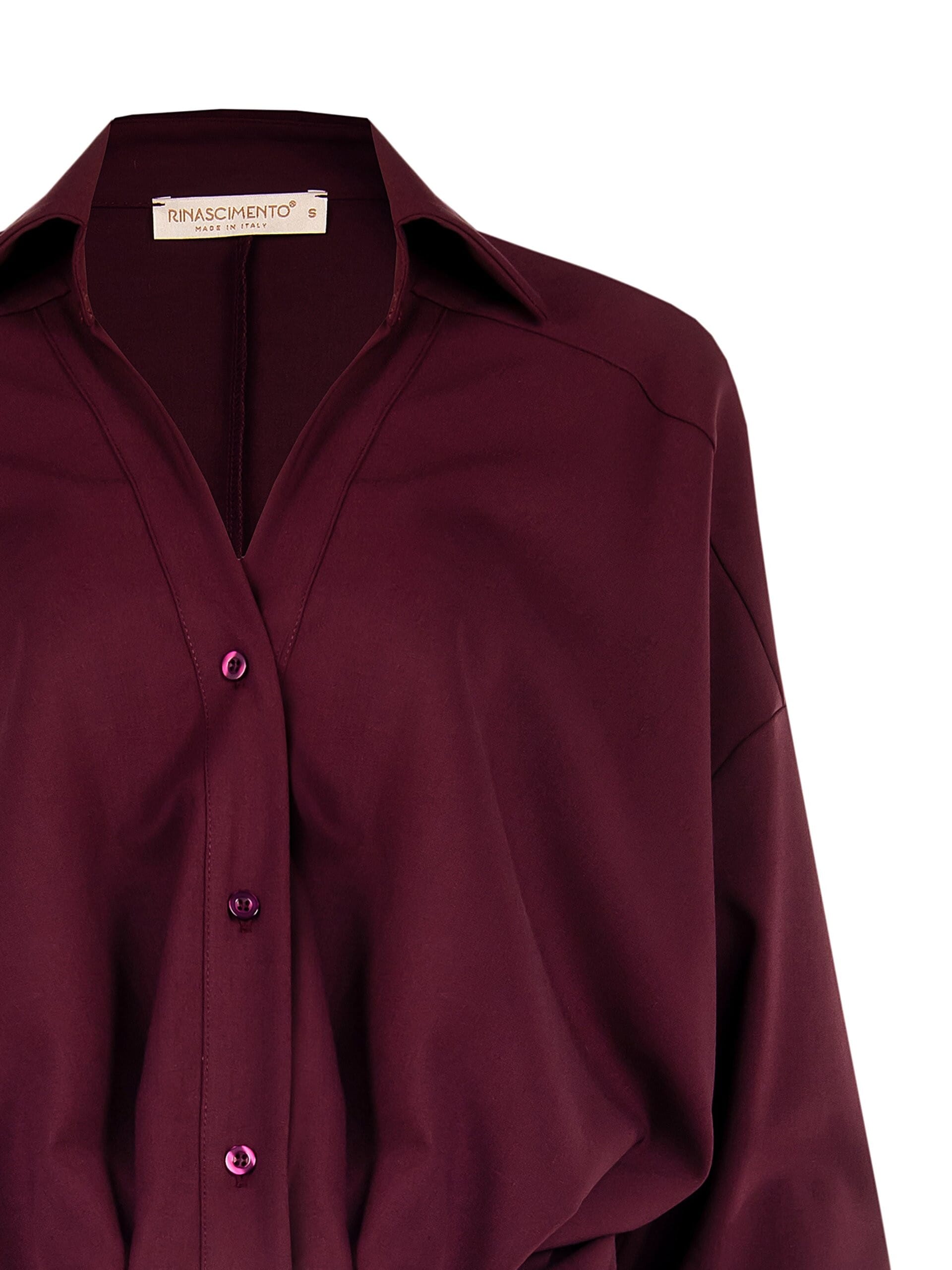 Rinascimento Short Shirt With Rolled Hem