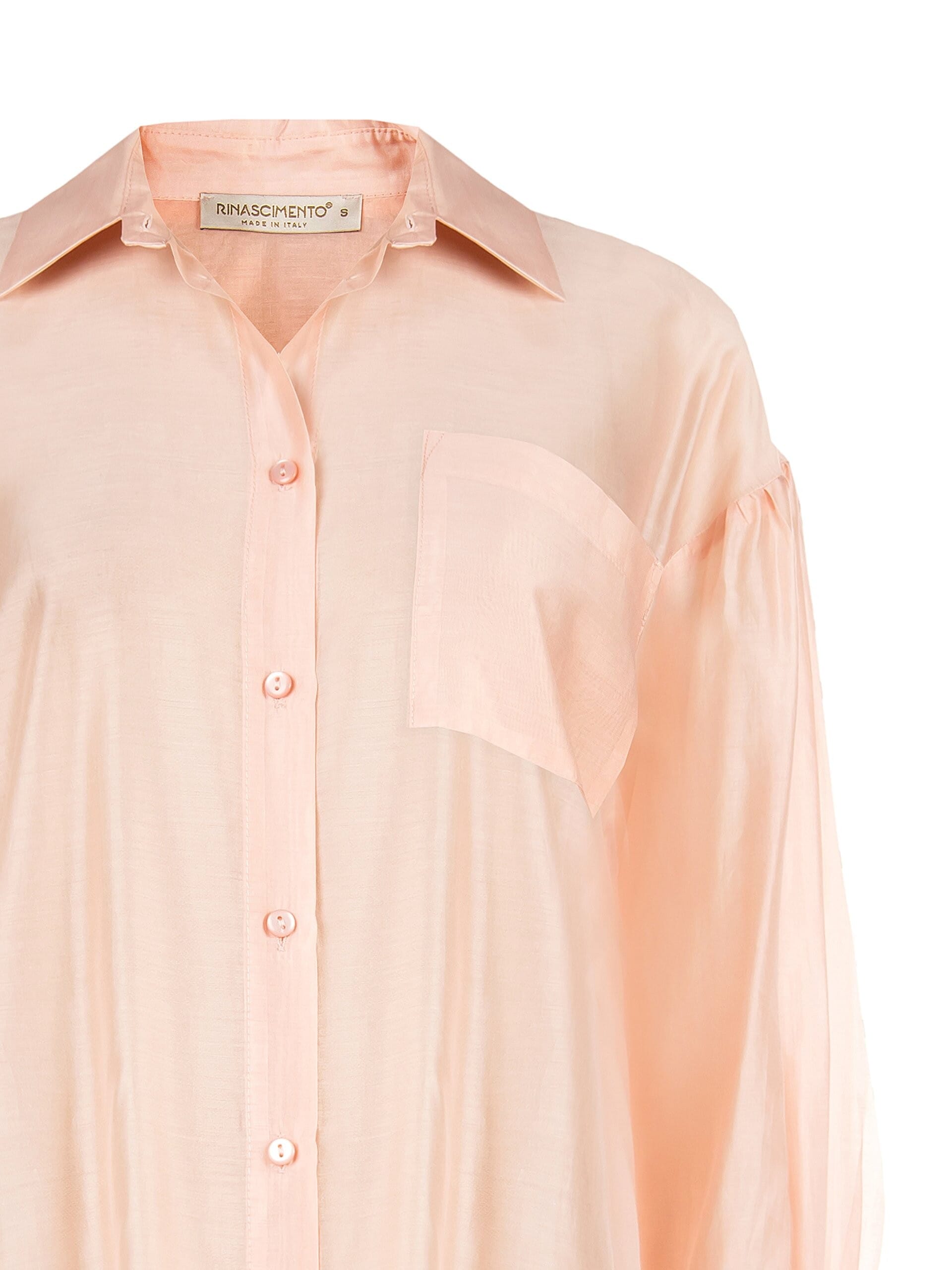 Camicia Ampia E Fluida In Tessuto Leggero Semitrasparente Rinascimento