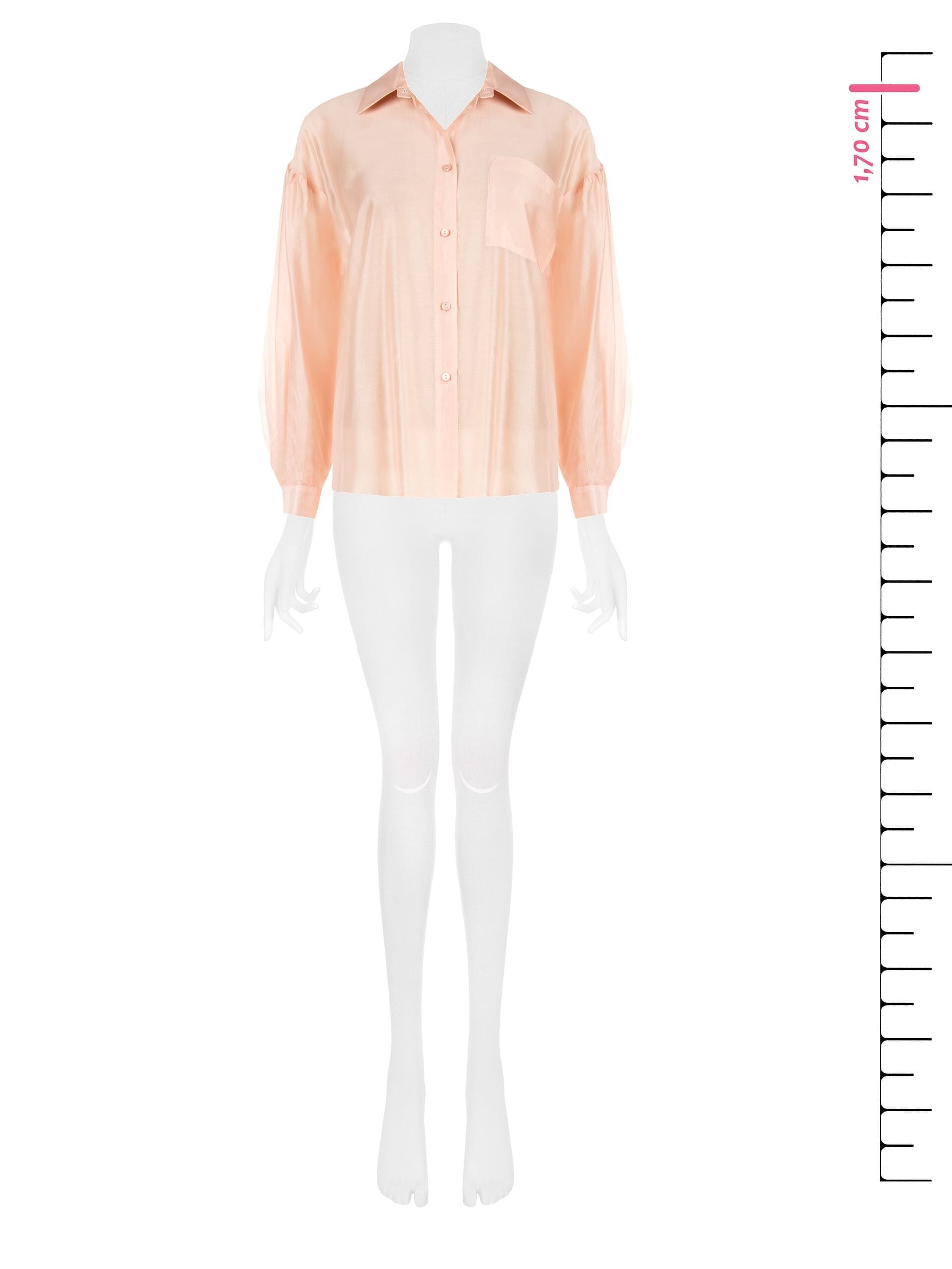 Camicia Ampia E Fluida In Tessuto Leggero Semitrasparente Rinascimento