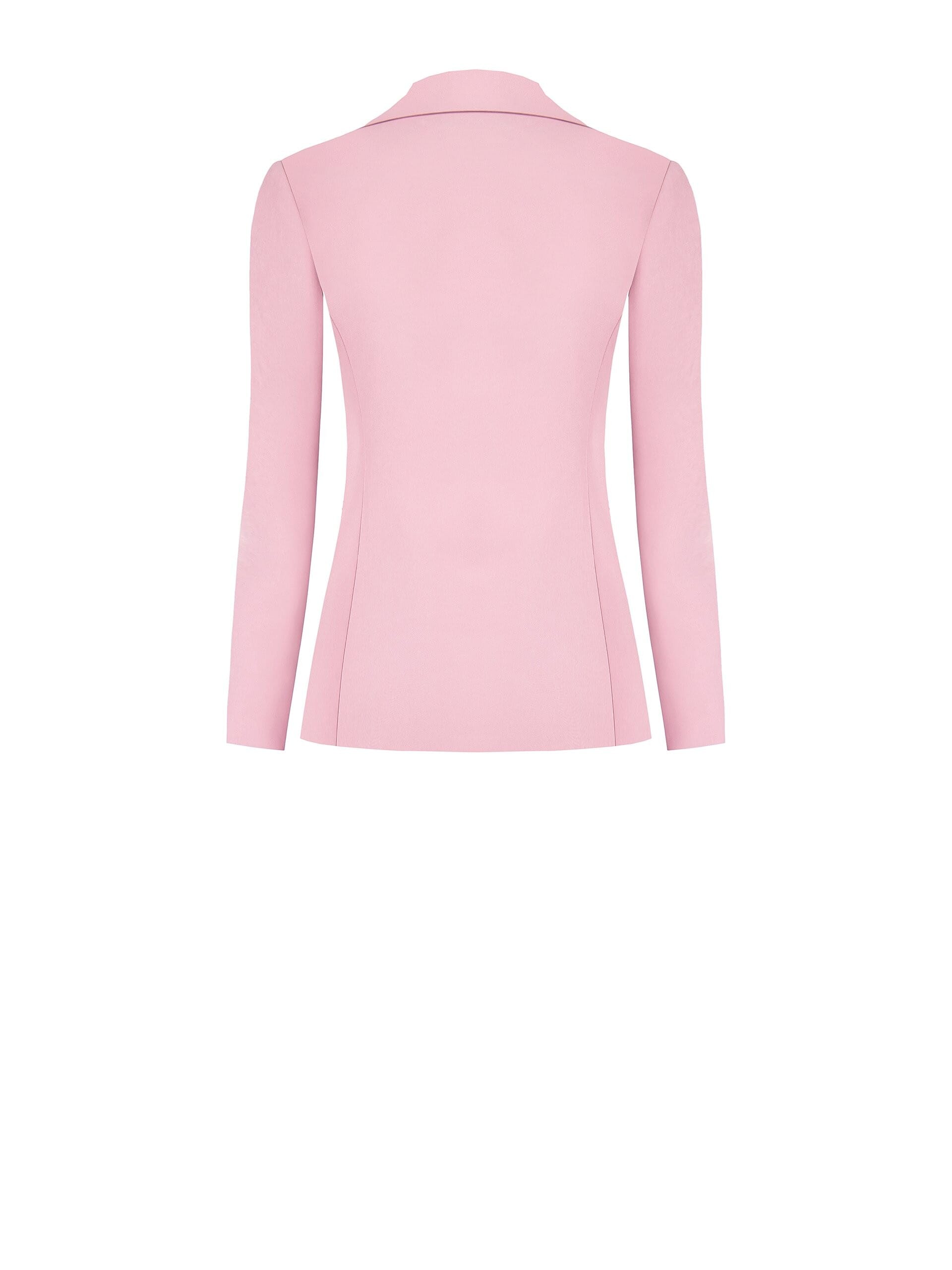 Giacca Blazer Sfiancata Doppiopetto In Tessuto Tecnico Rinascimento