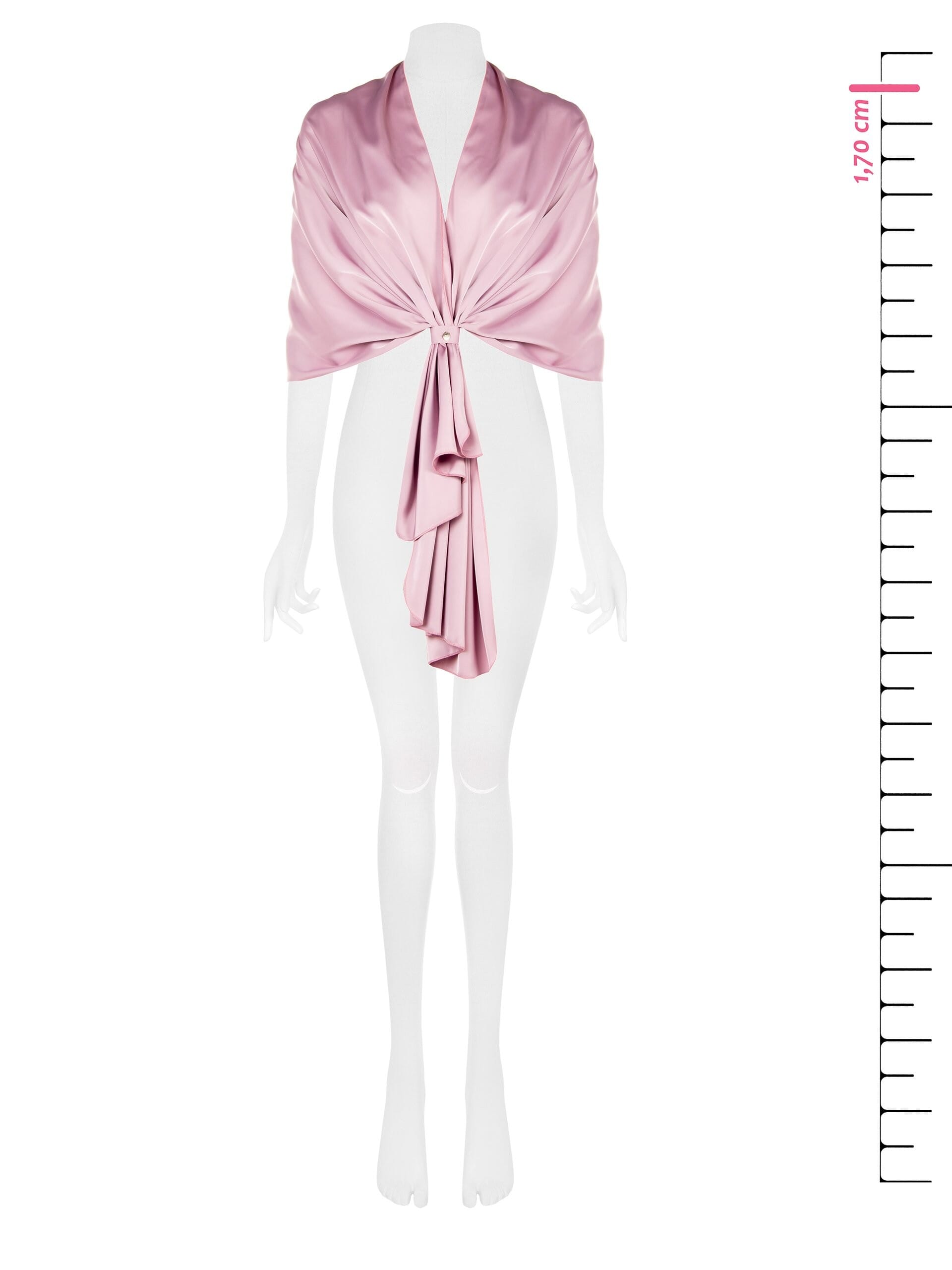 Étole enveloppante en satin Rinascimento