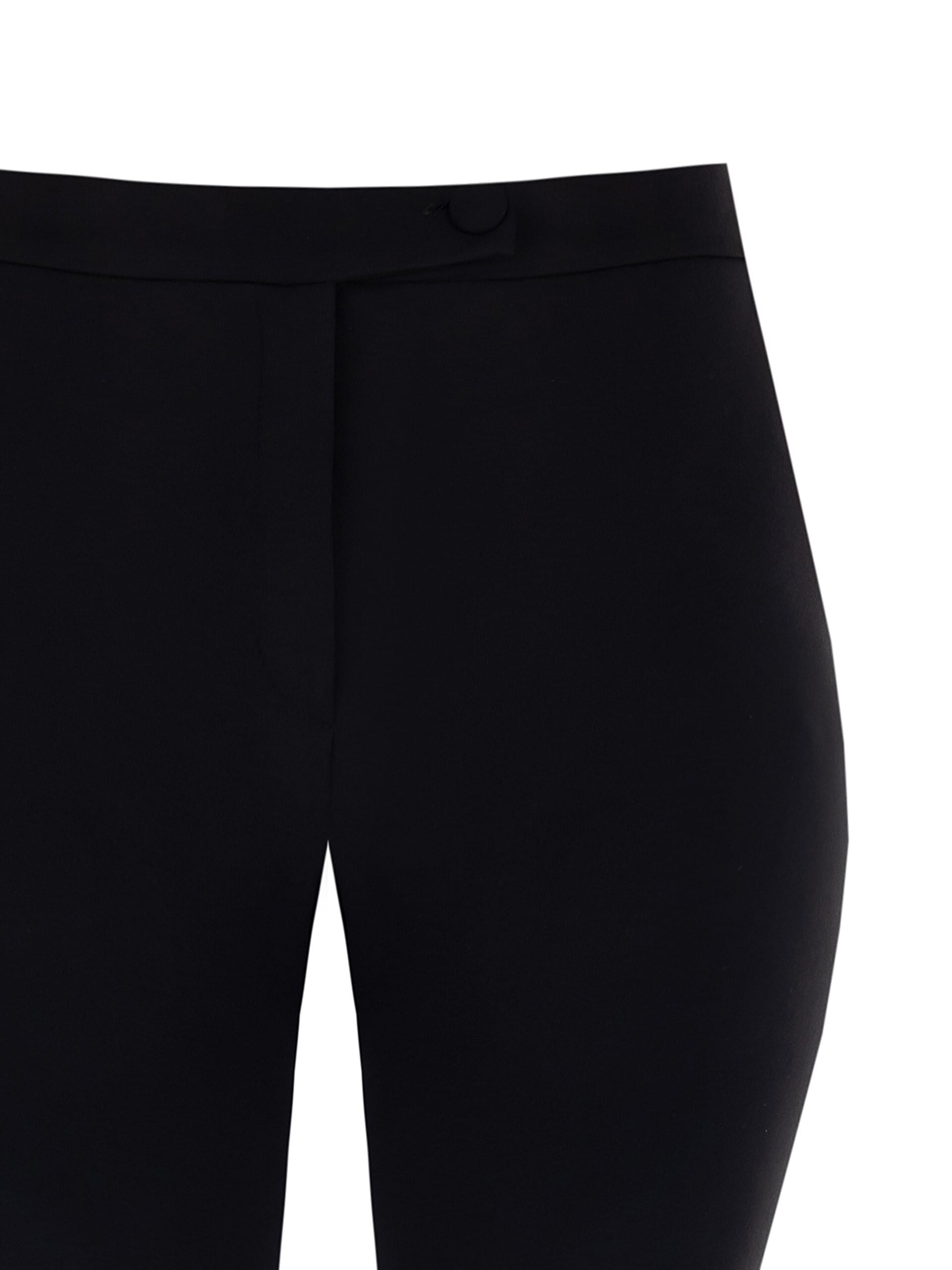 Pantalon droit en crêpe de scuba avec élastique au dos Rinascimento