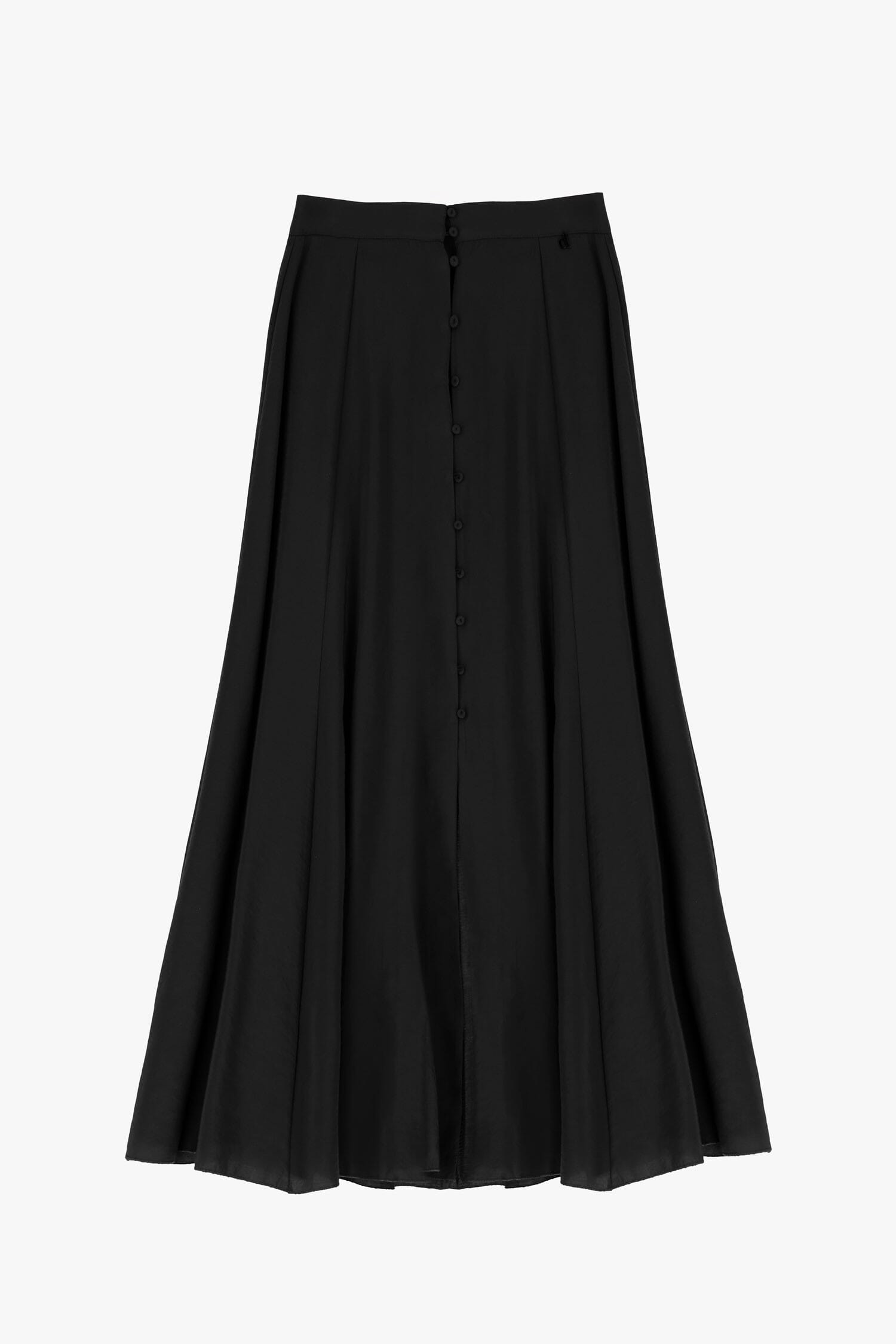 Gonna Lunga Con Bottoni Frontali E Pieghe Dixie