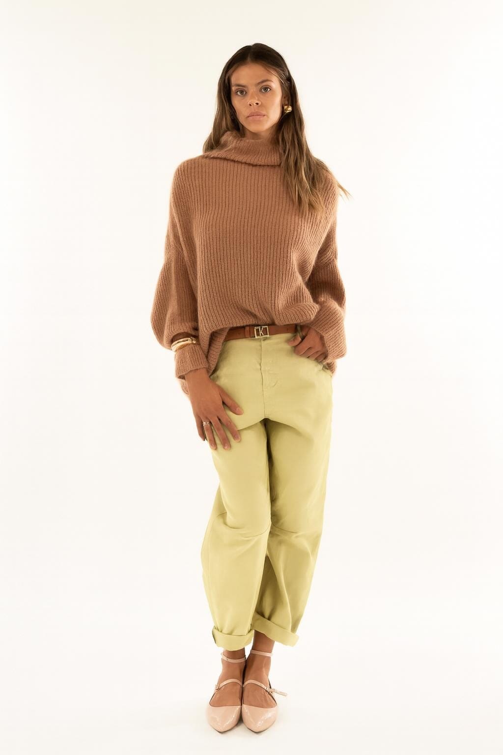 Pantalone Vita Bassa Barrel Elastico Kontatto