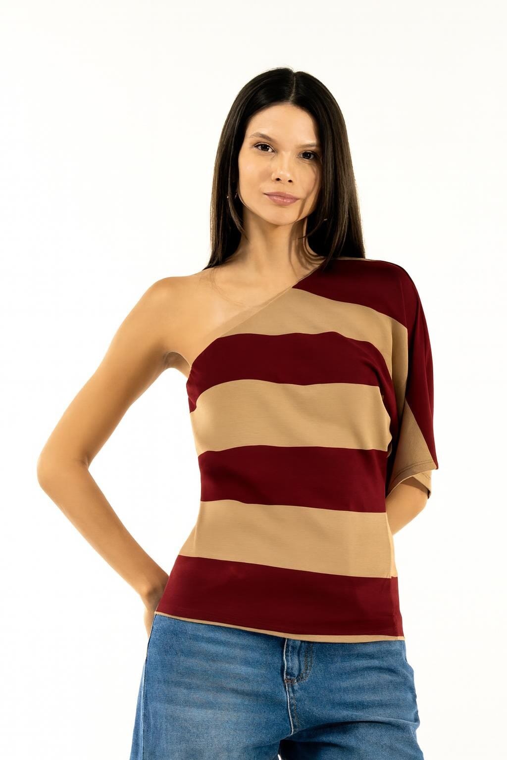 Blusa Monospalla Riga Kontatto