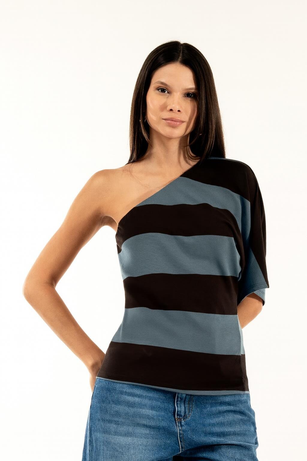 Blusa Monospalla Riga Kontatto