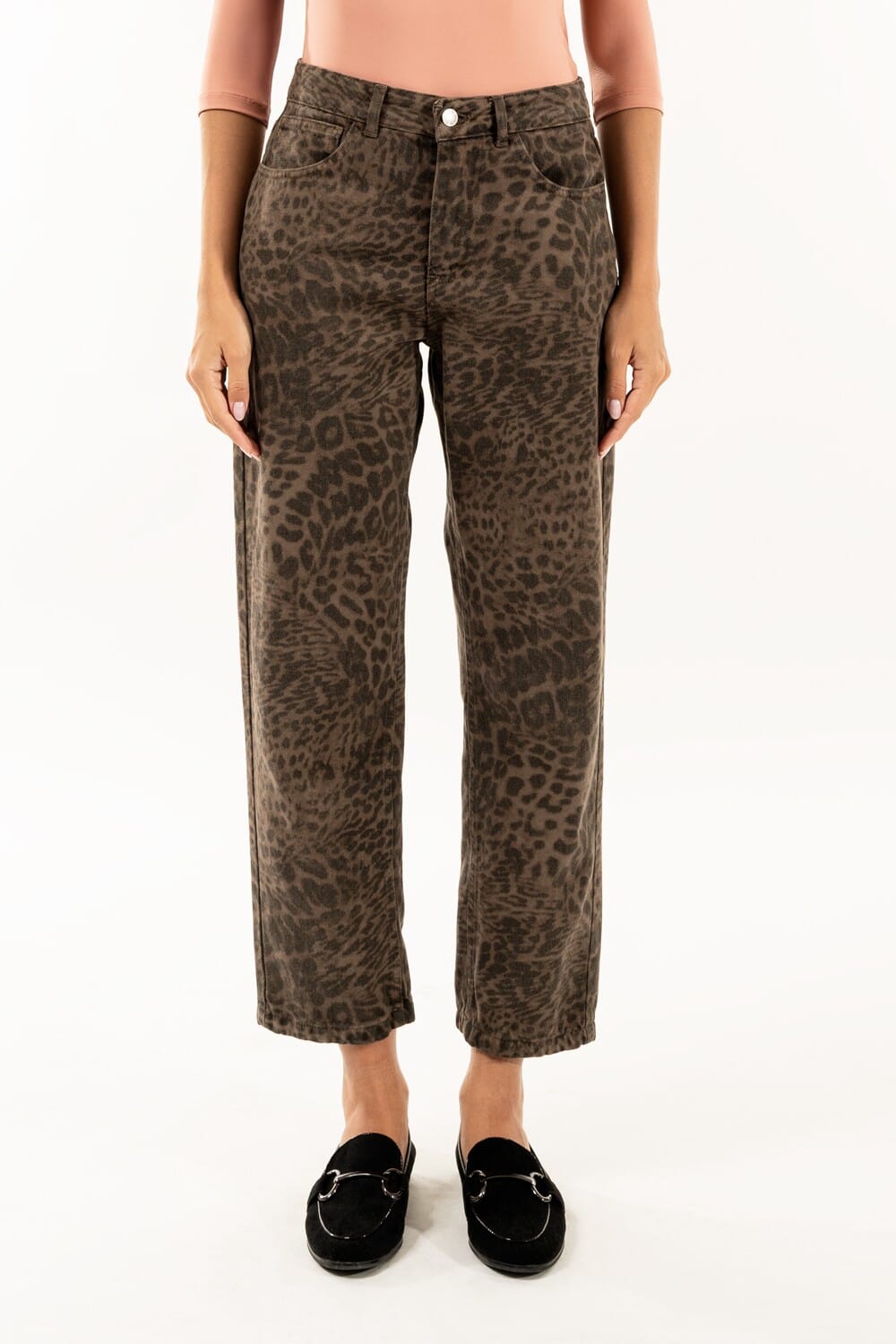 Trousers 5 Pockets Animalier Fit Amber Kontatto
