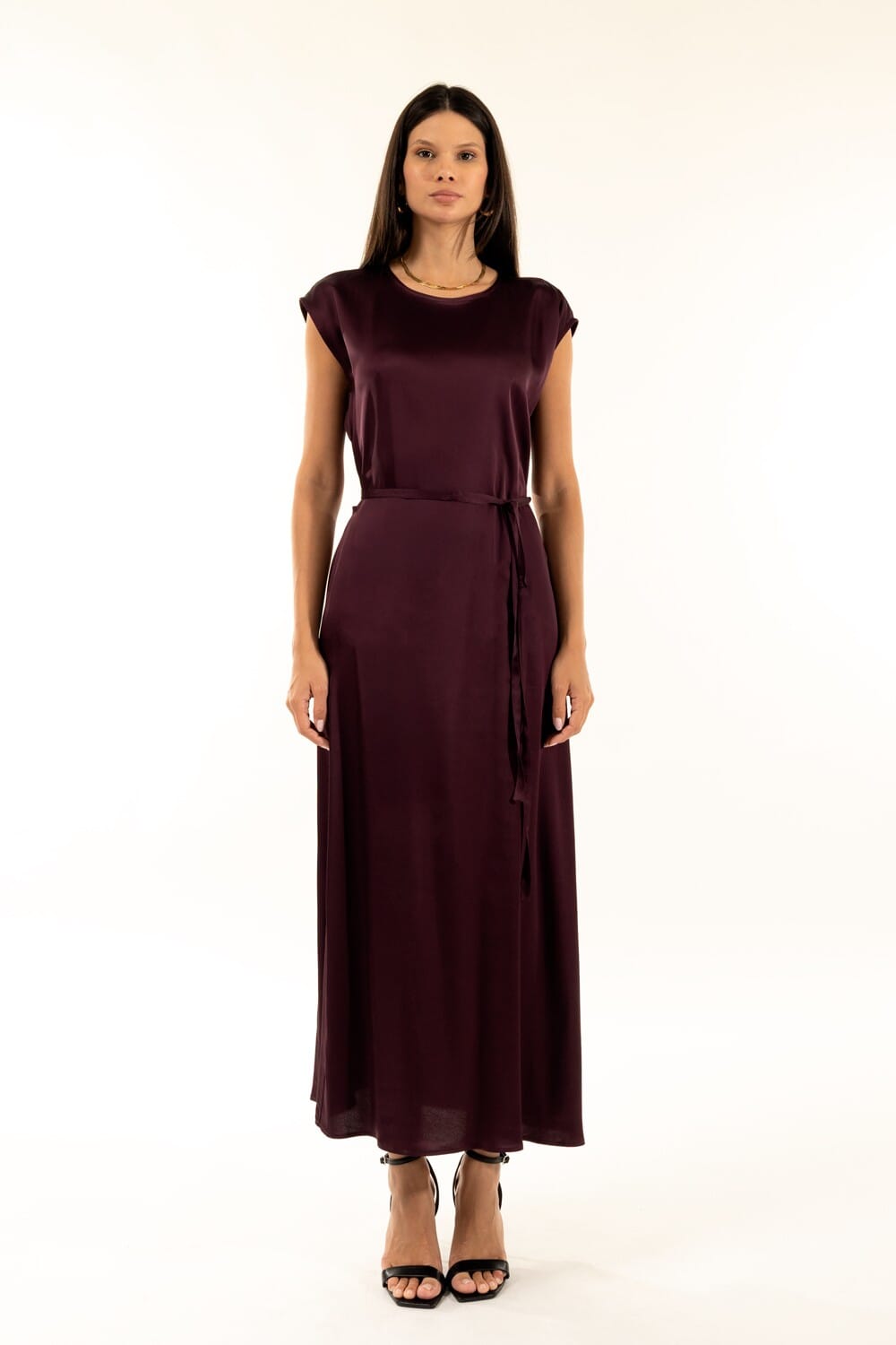 Robe à col ras du cou Belt Kontatto