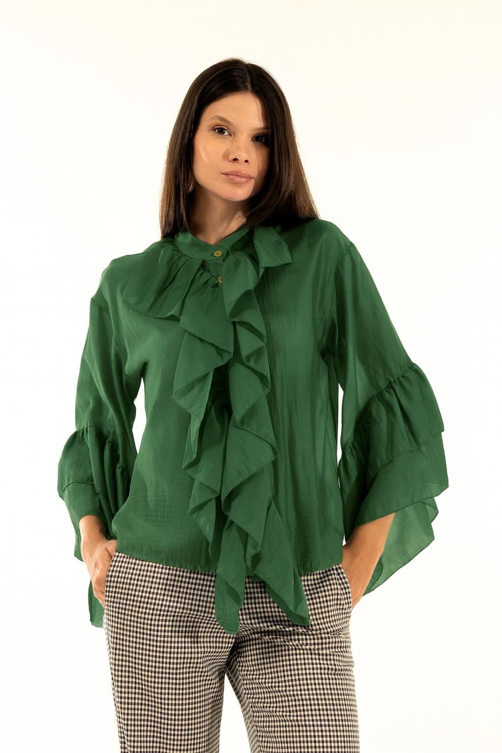 Camicia Rouches Kontatto