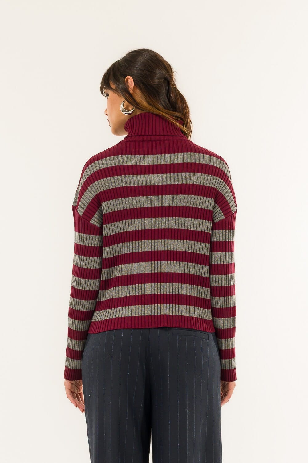 Kontatto Striped Turtleneck