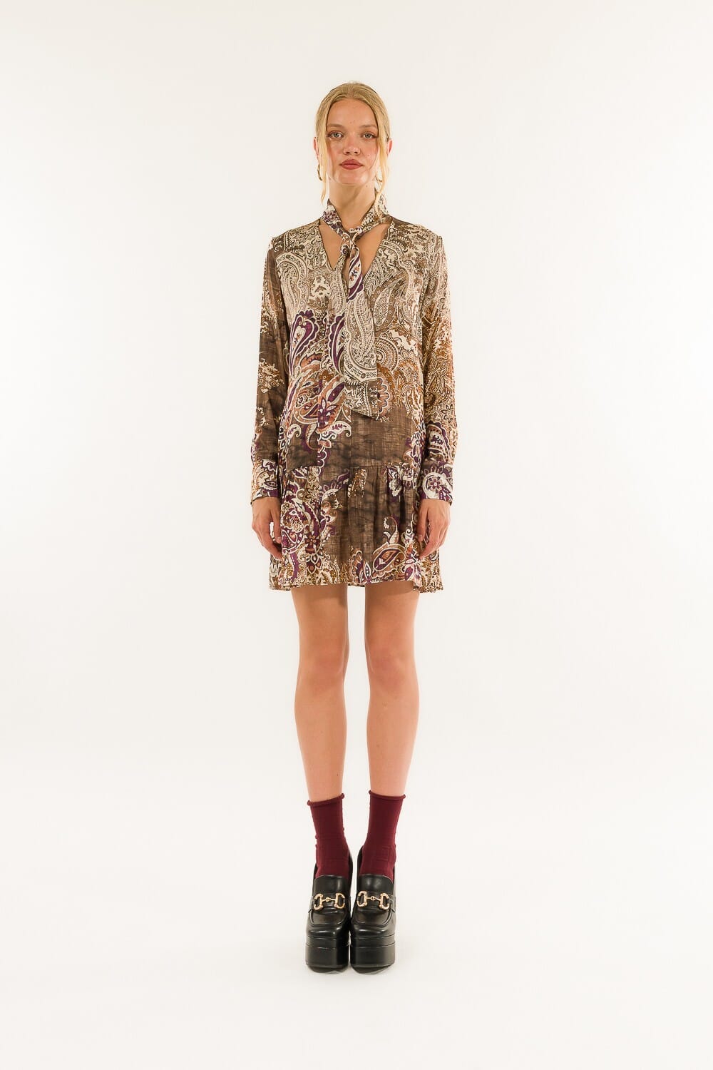 Abito Corto Sciarpina Kontatto