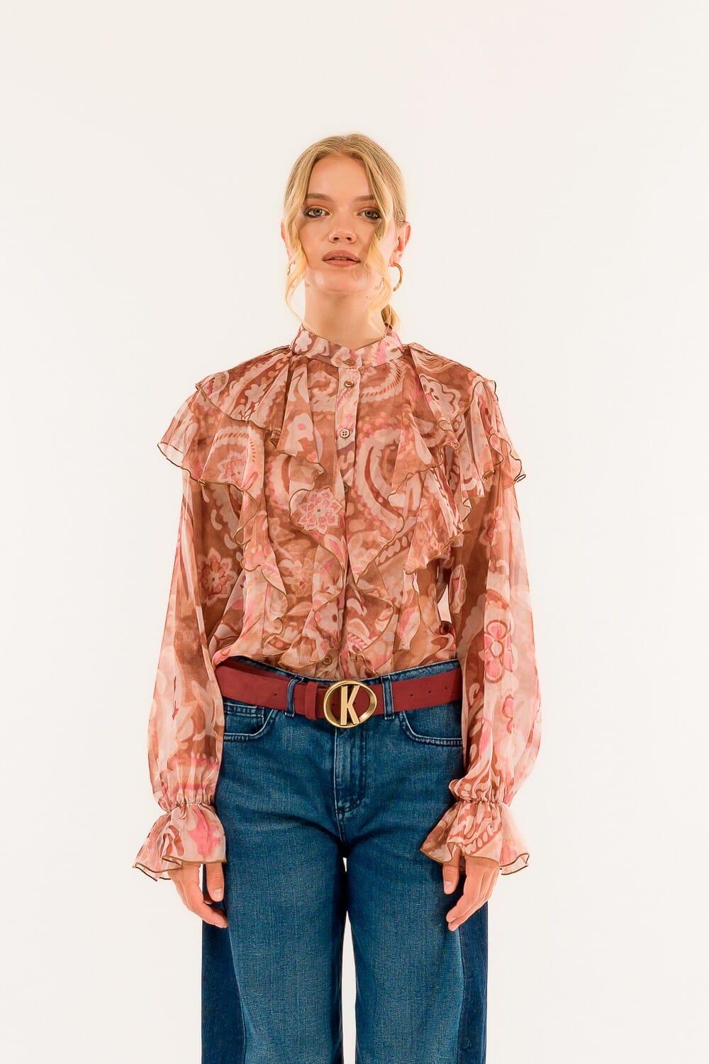 Camicia Rouches Coreana Fantasia Kontatto