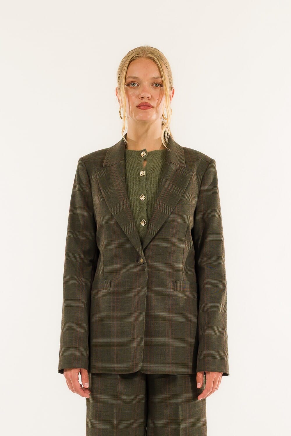 Giacca 1 Bottone Check Kontatto