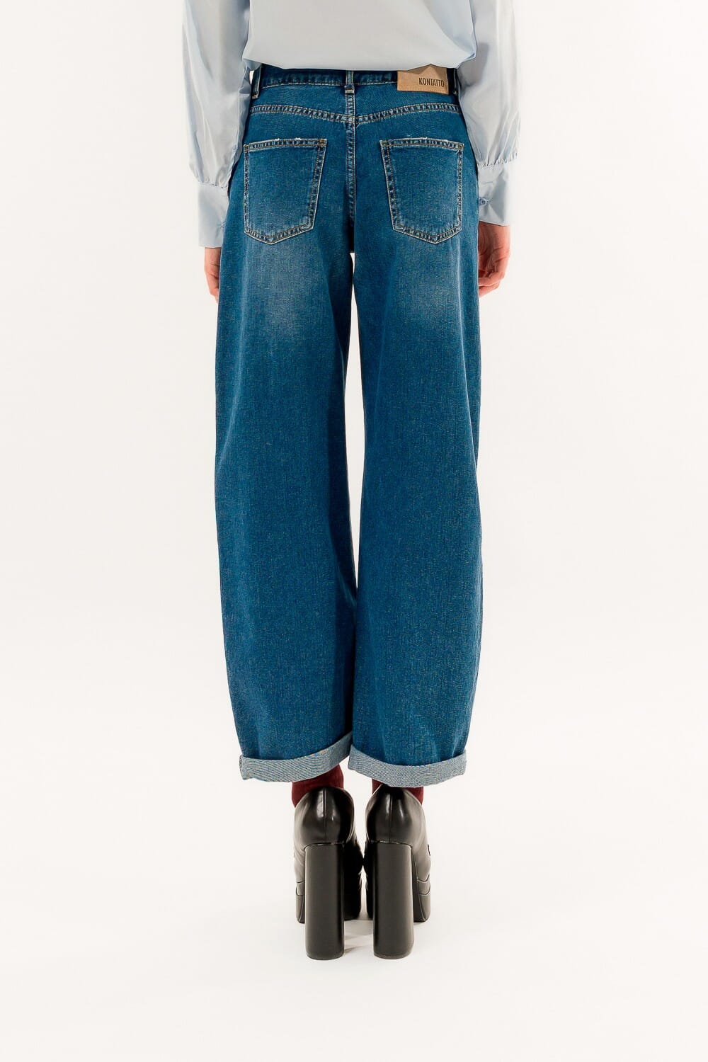 Jeans Baggy Carrot Diamante Kontatto