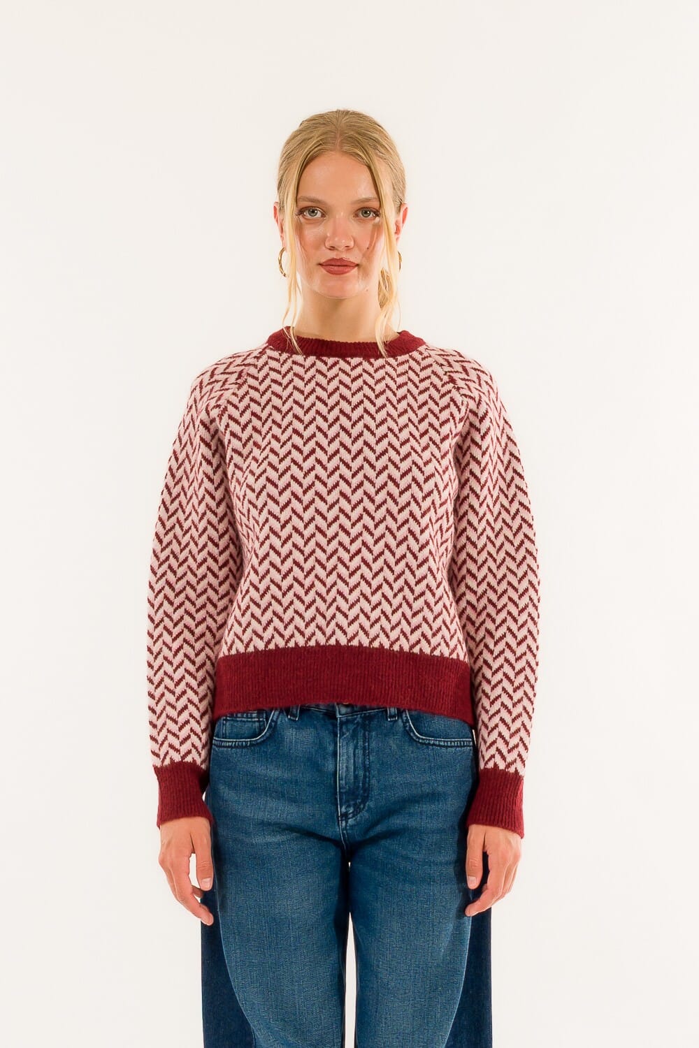 Collier en jacquard Kontatto