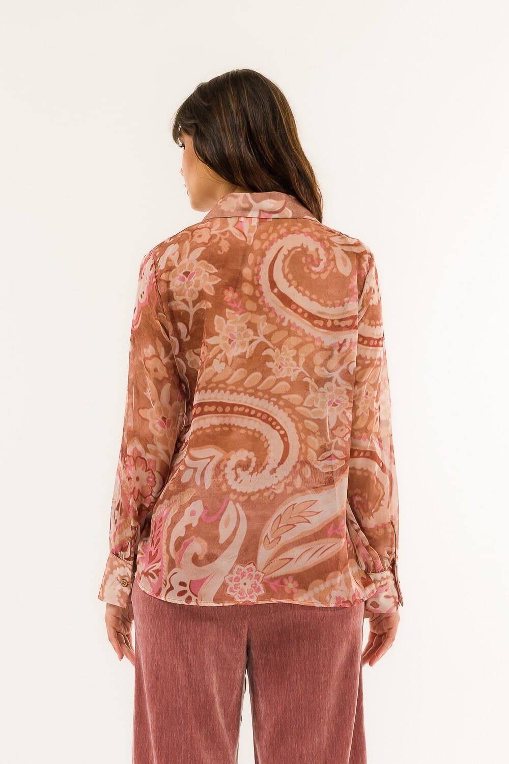 Camicia Rouches Fantasia Kontatto