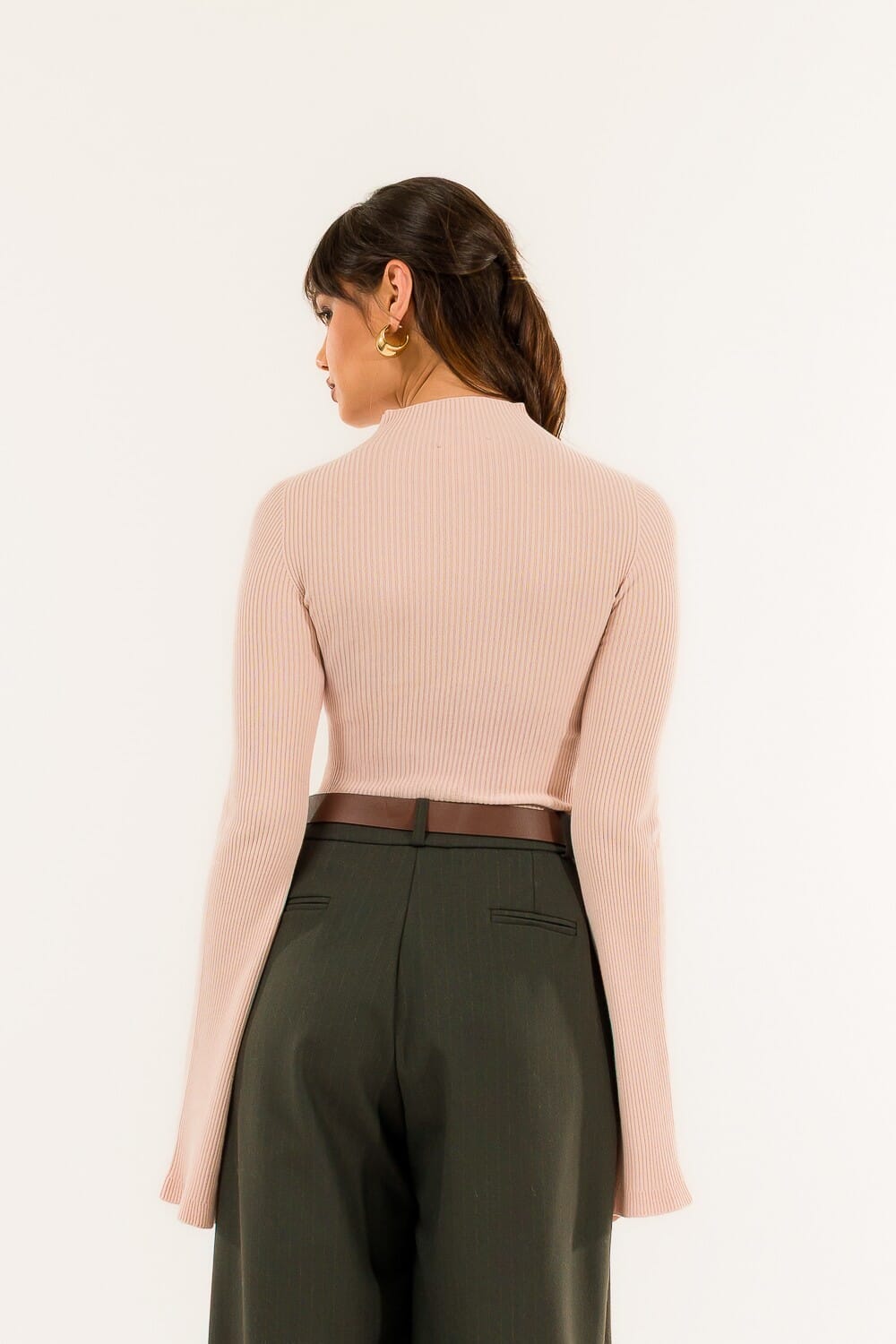 Lupetto Coste Manica Rouges Kontatto