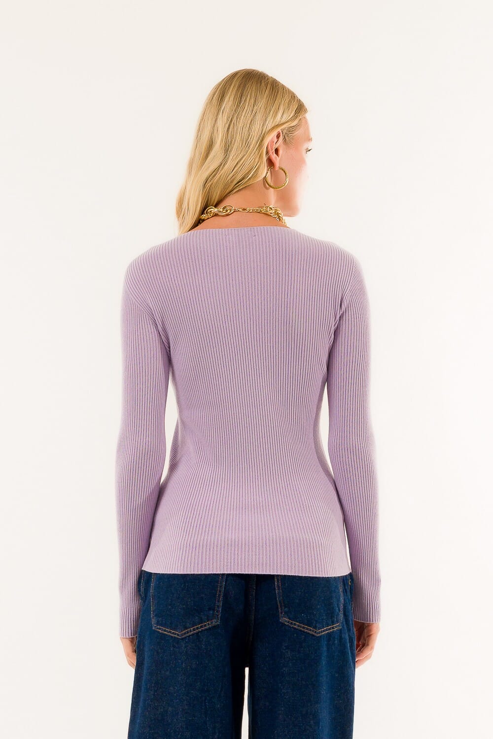 Kontatto Col en V côtelé