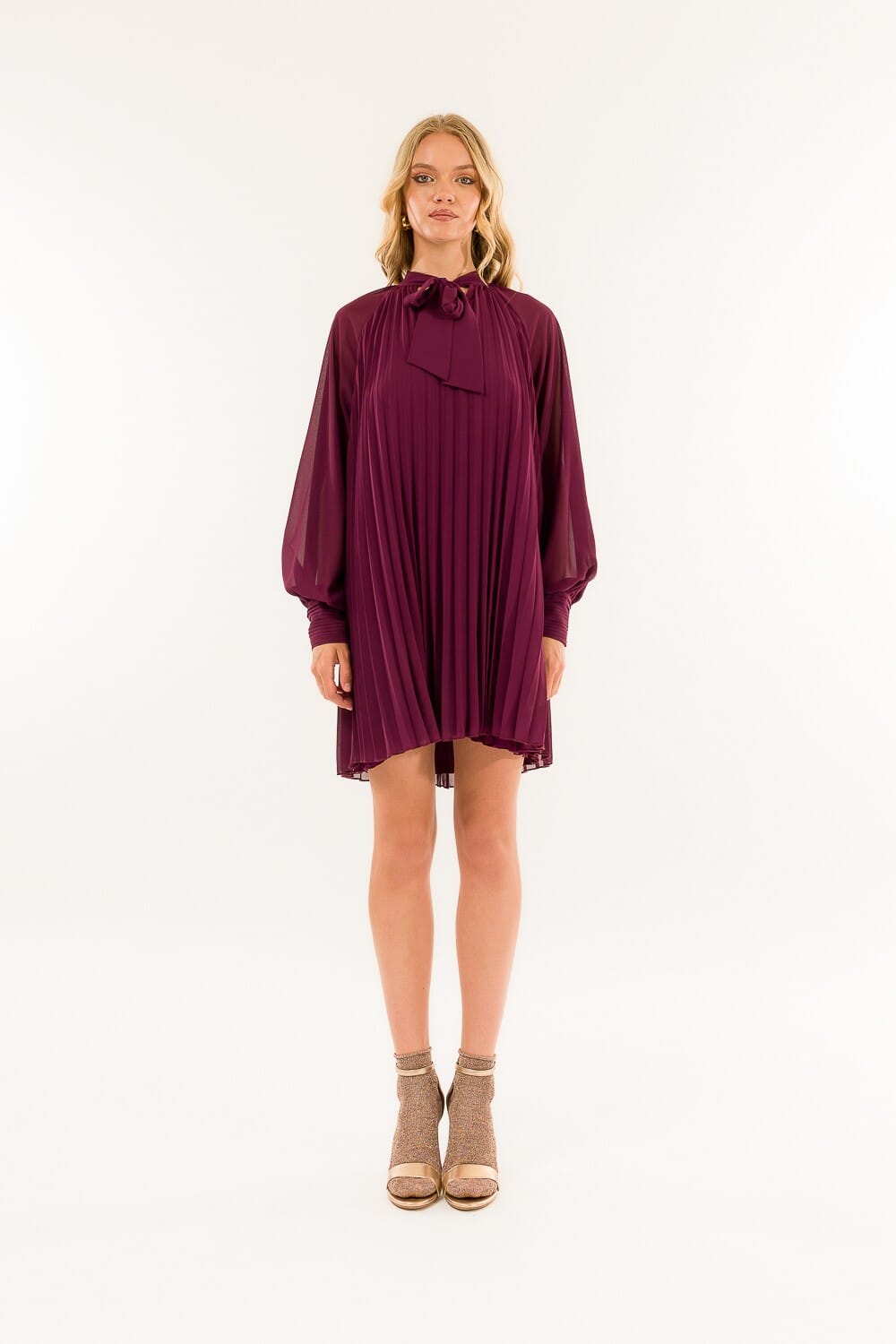 Kontatto Plisse Short Dress