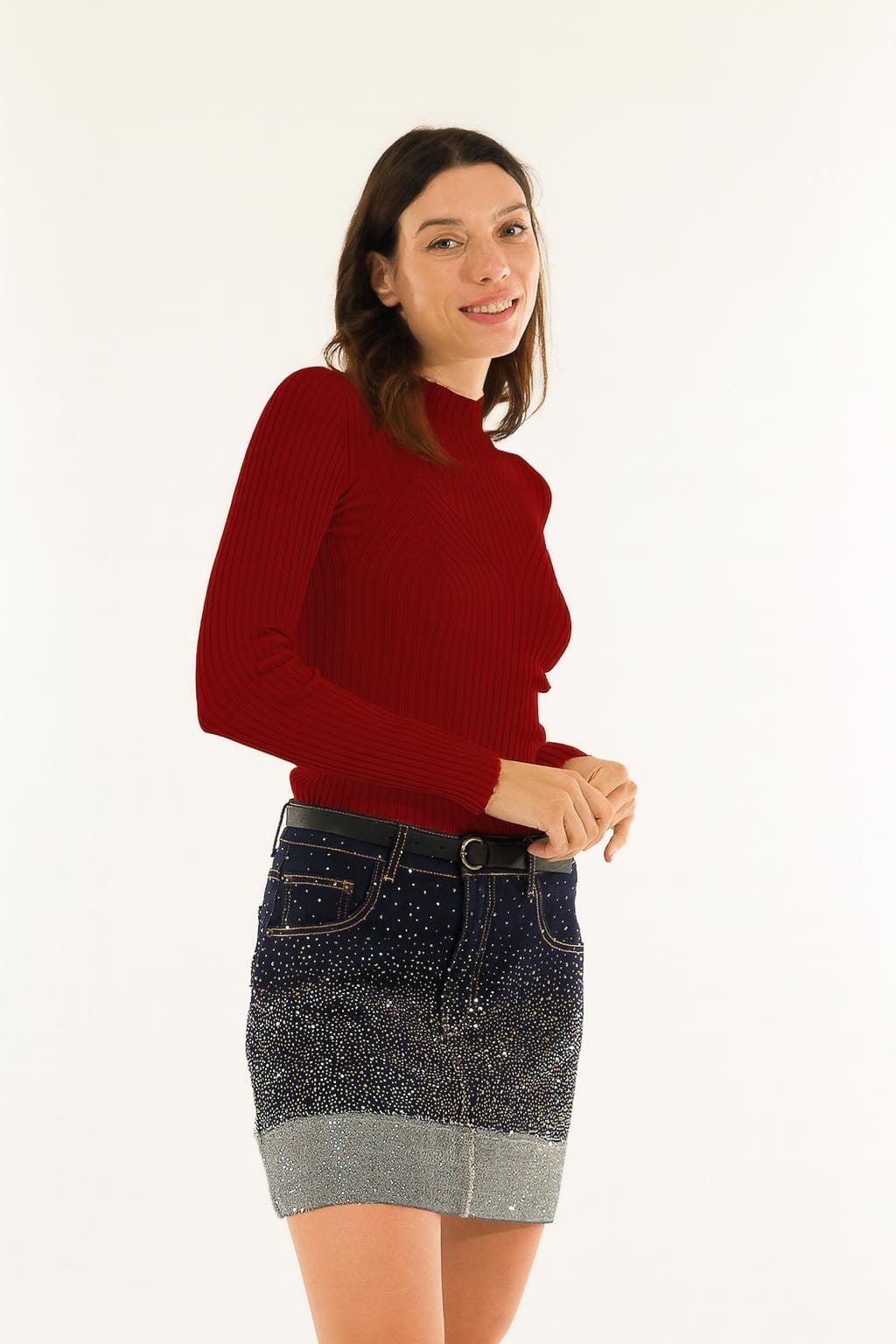 Lupetto A Coste Kontatto