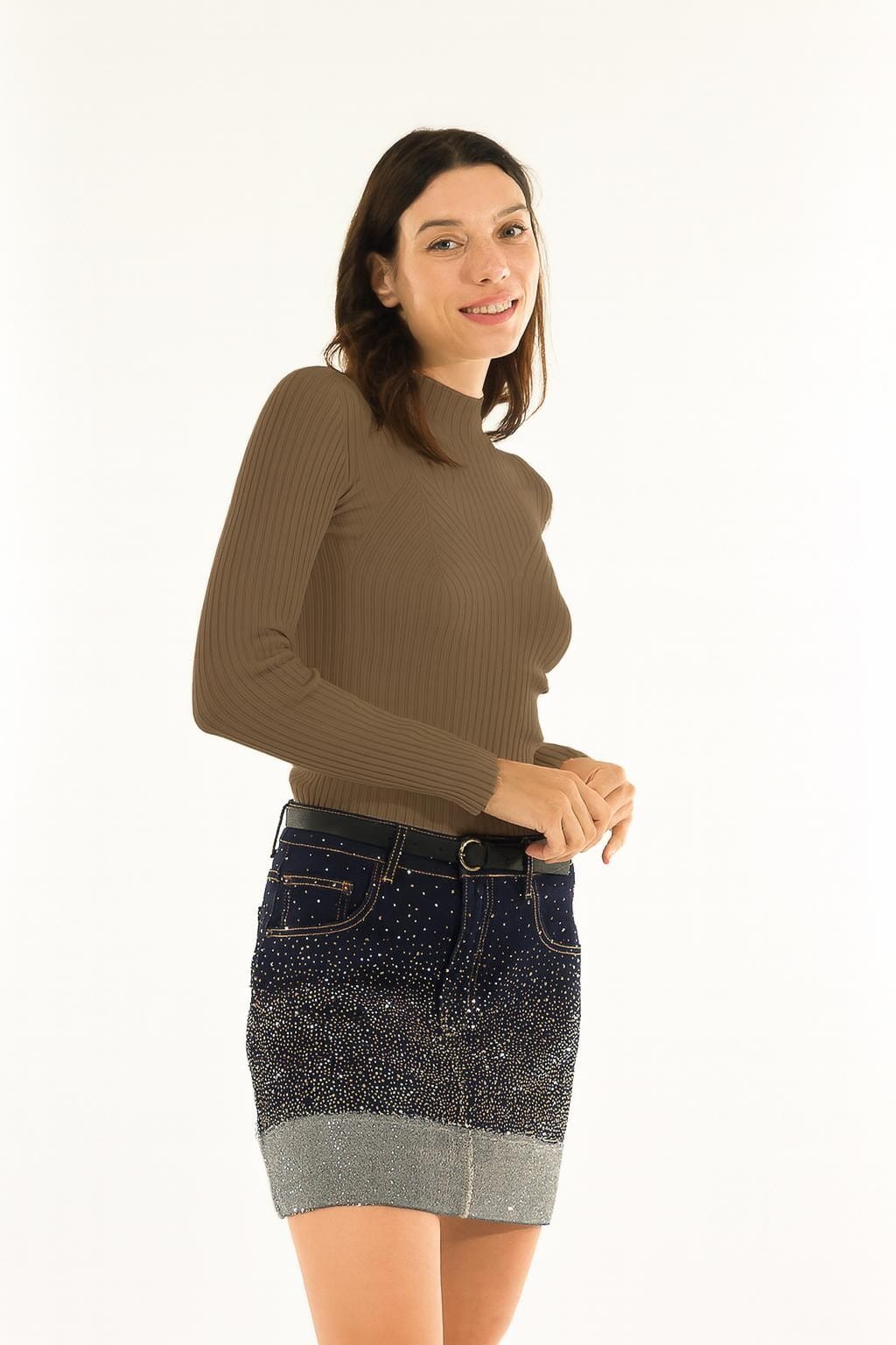 Lupetto A Coste Kontatto