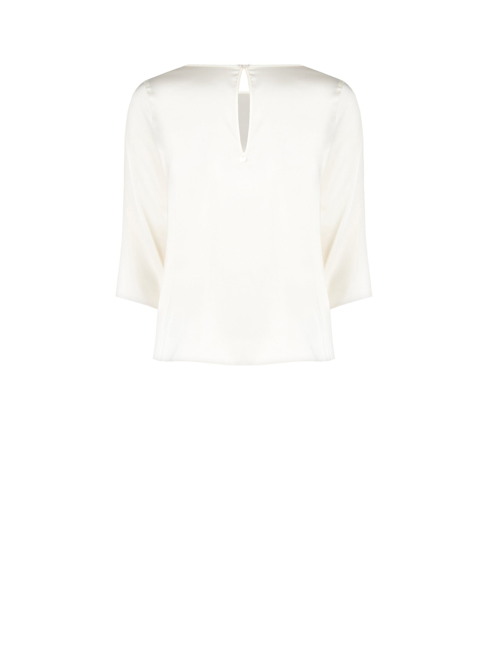 Chemisier en satin fluide à manches 3/4 Rinascimento