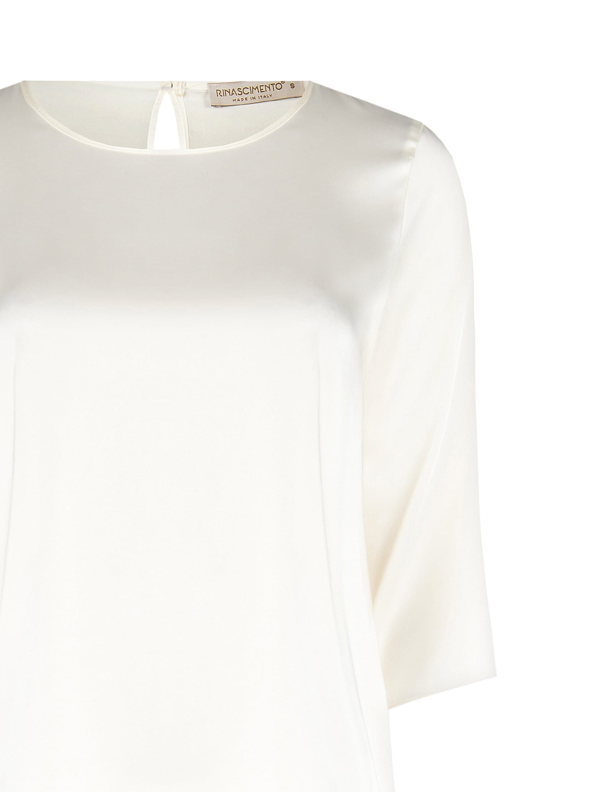 Chemisier en satin fluide à manches 3/4 Rinascimento