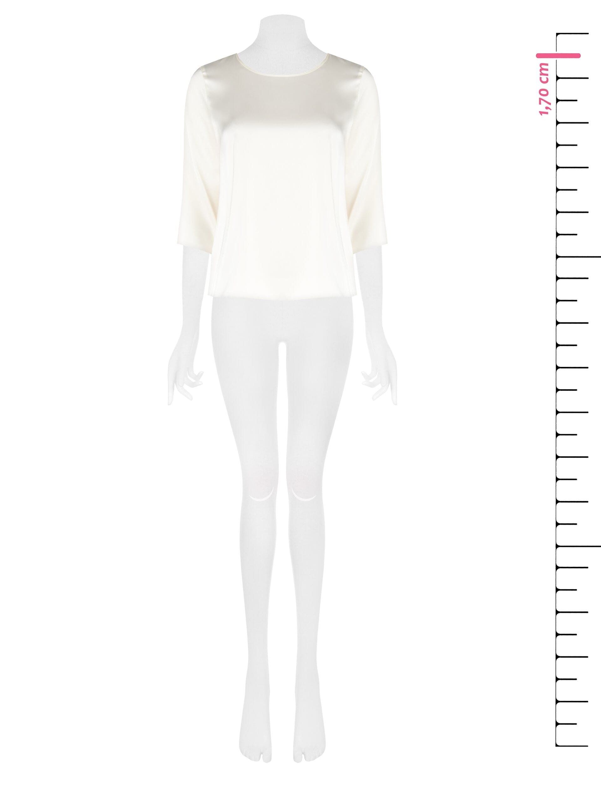 Chemisier en satin fluide à manches 3/4 Rinascimento