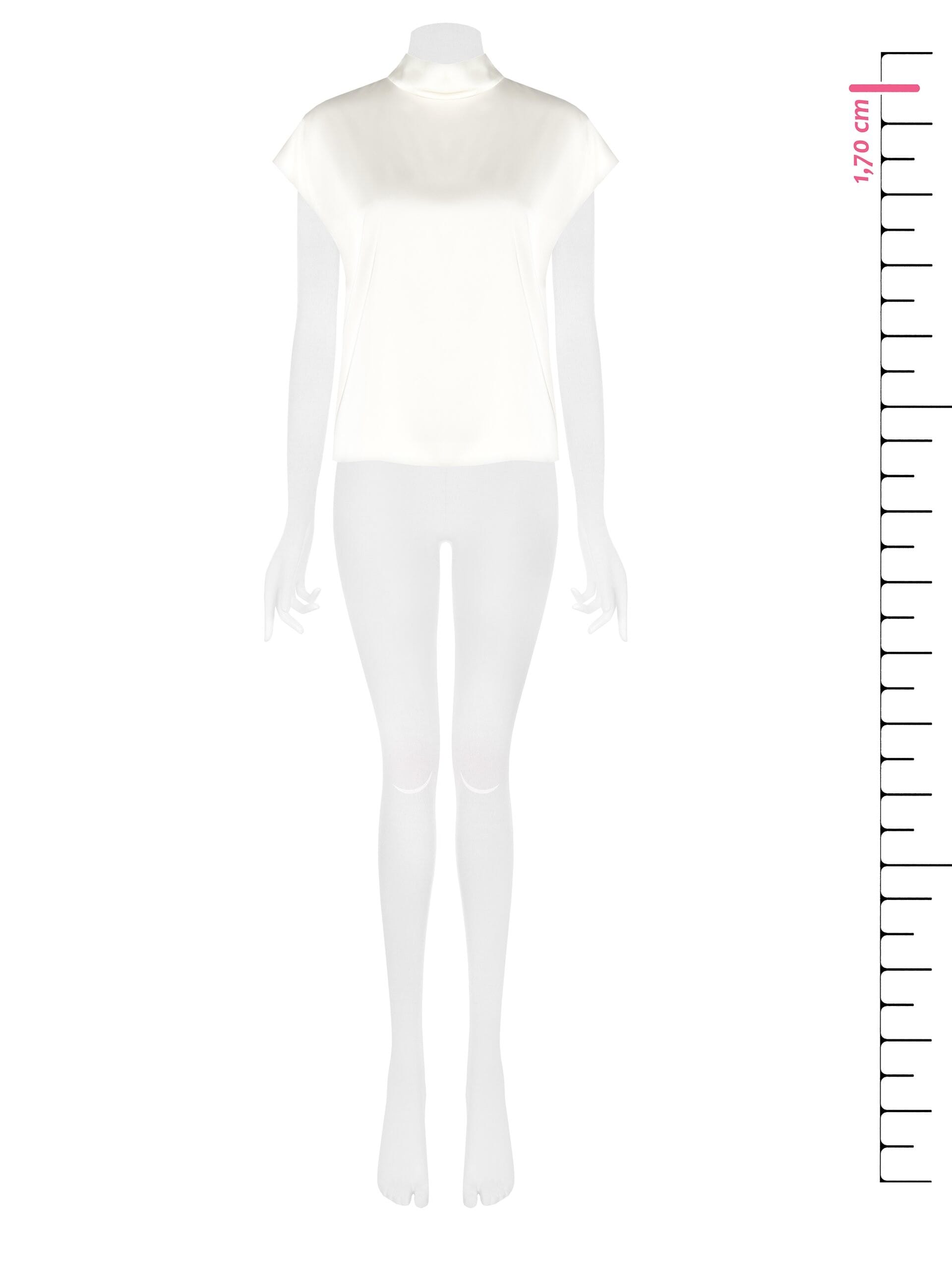 Rinascimento - Chemisier à col roulé large en satin