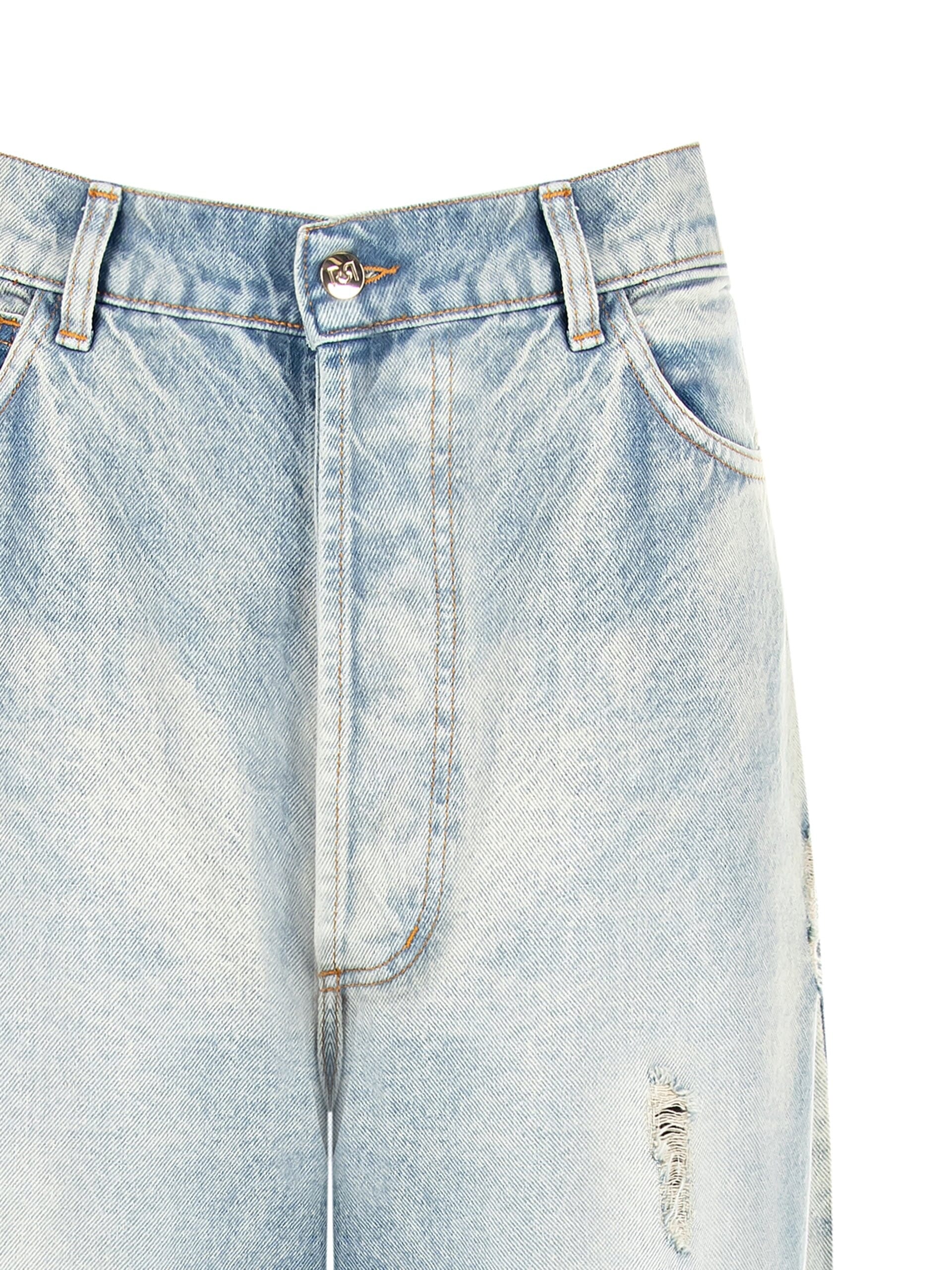 Jeans ballon avec bretelles Rinascimento