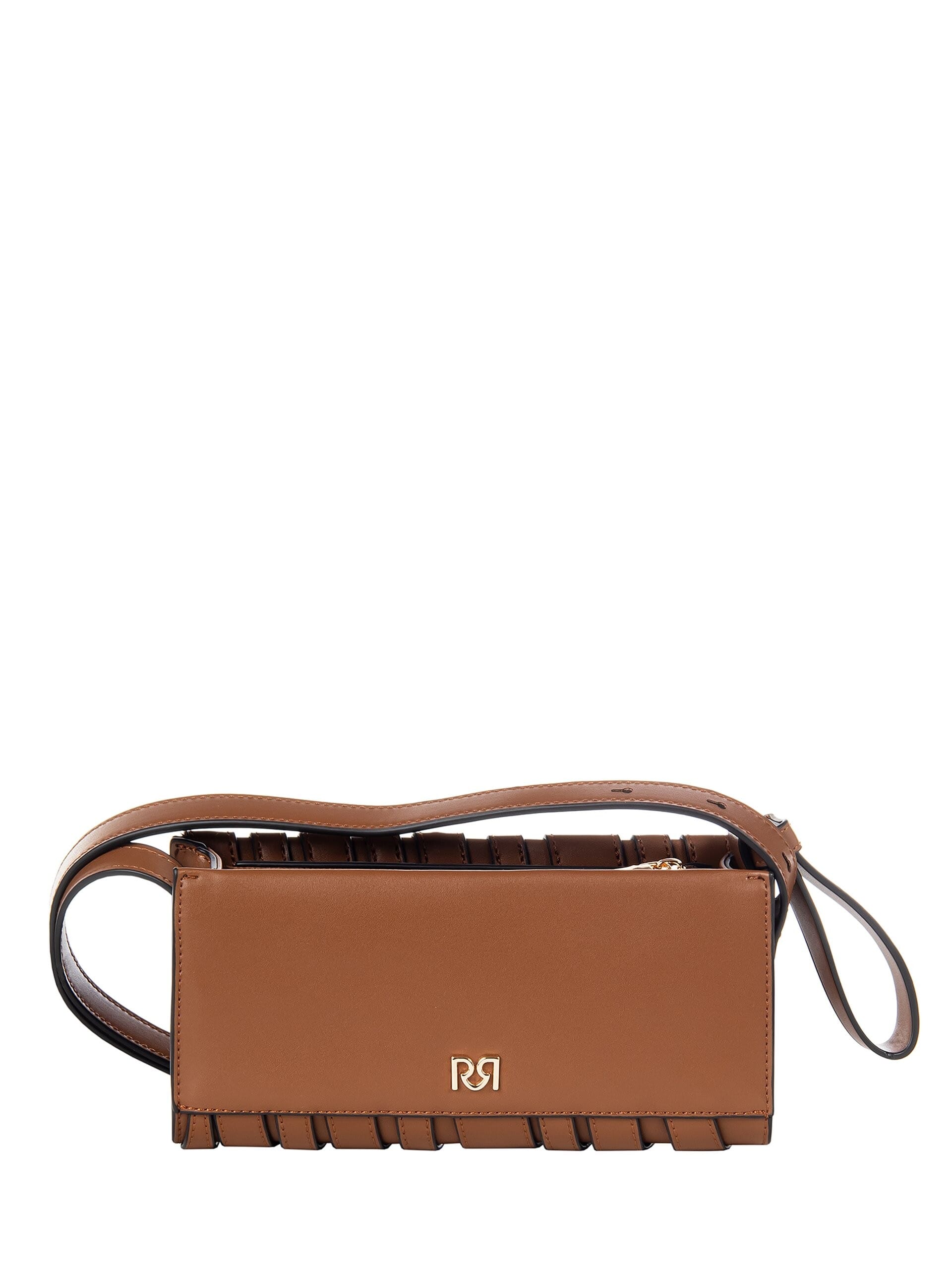 Borsa Crossbody In Similpelle Con Occhielli Borchie Ed Anelli Rinascimento