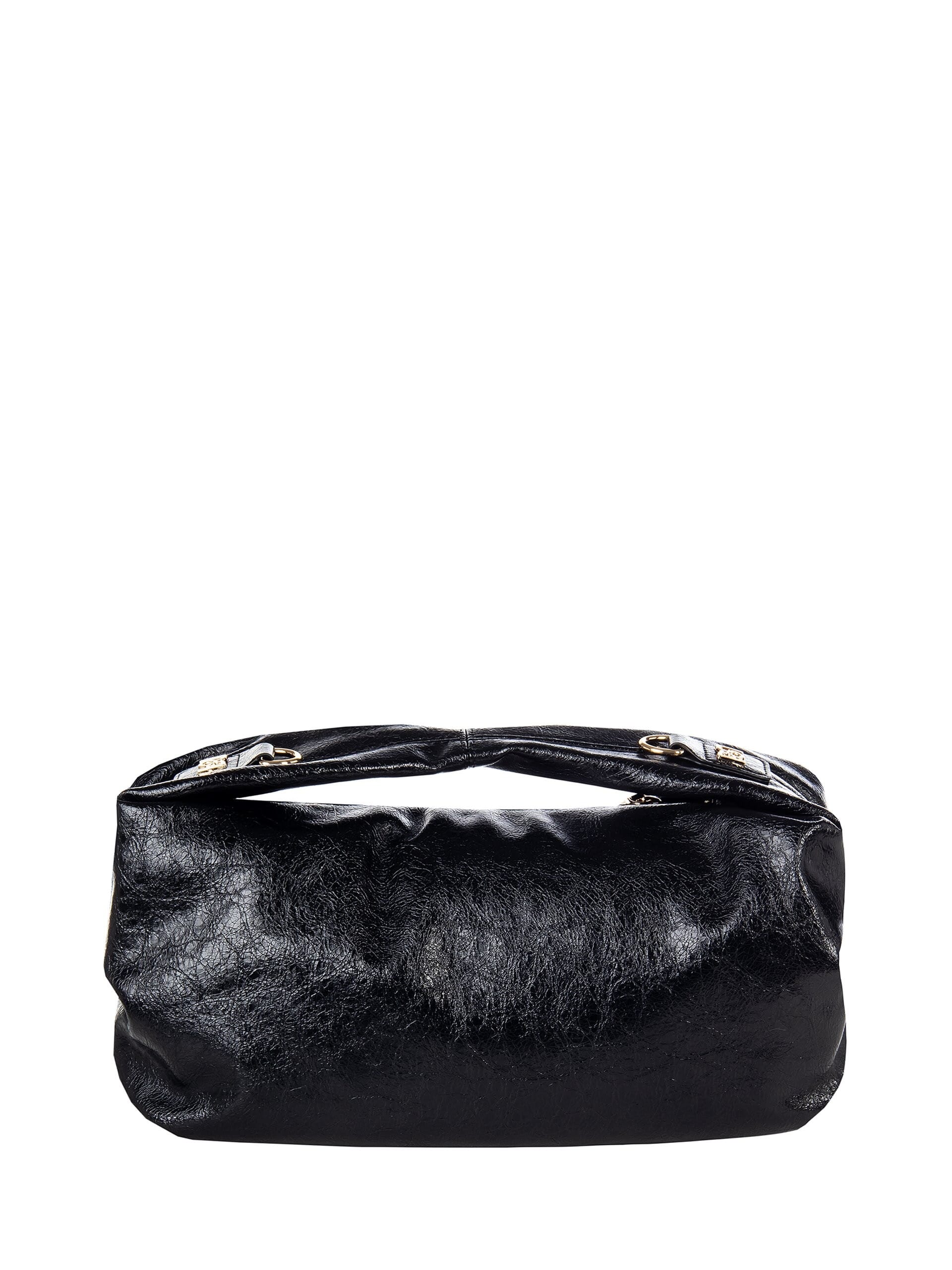 Borsa A Sacca In Craquelé Con Tracolla Removibile Rinascimento