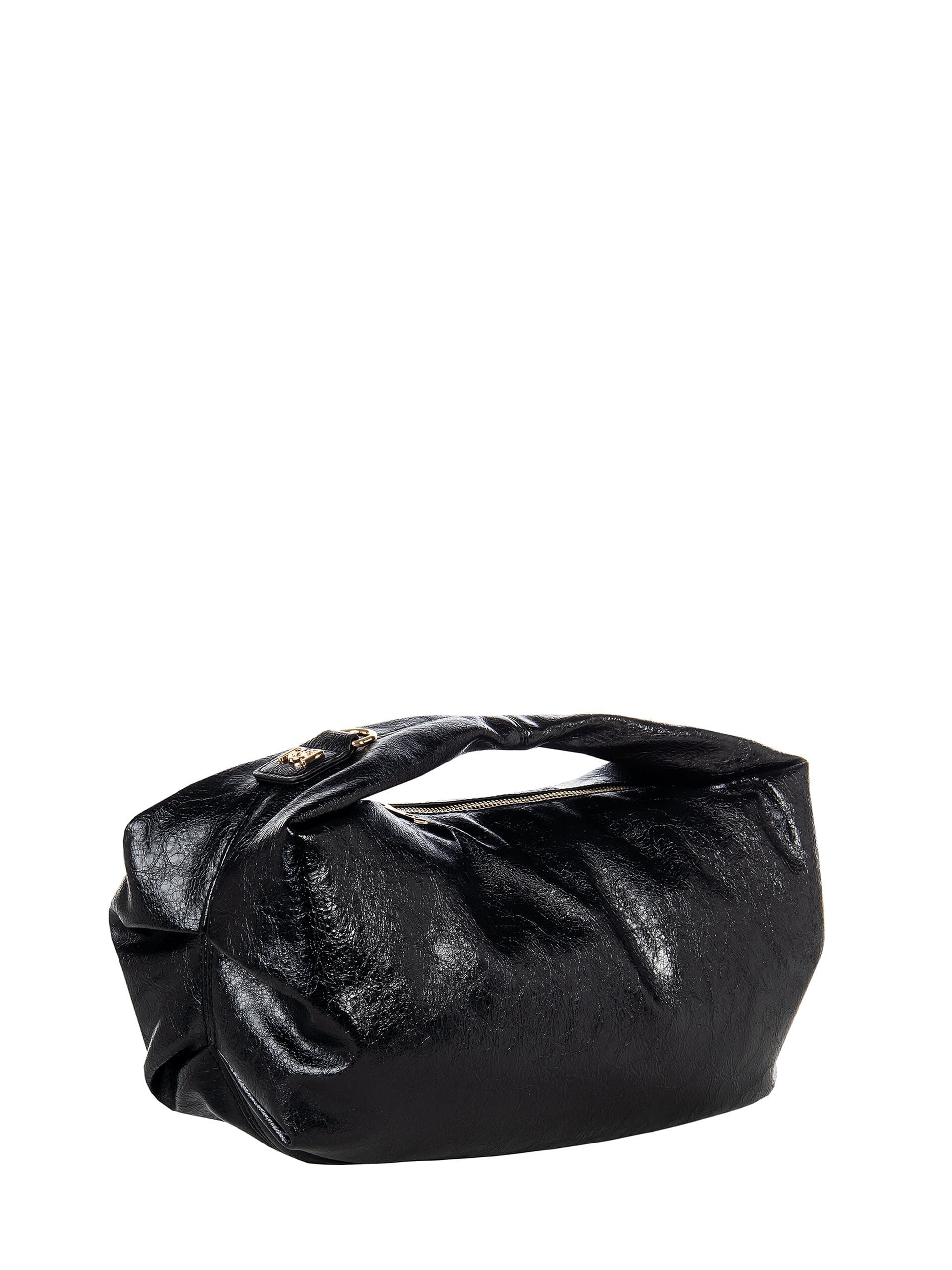 Borsa A Sacca In Craquelé Con Tracolla Removibile Rinascimento