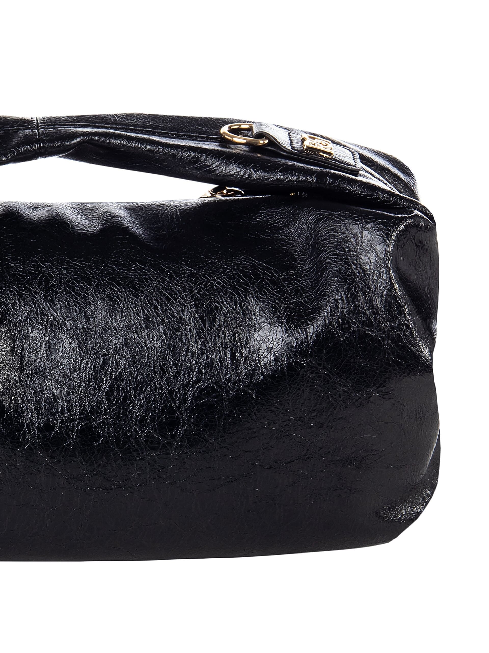 Borsa A Sacca In Craquelé Con Tracolla Removibile Rinascimento