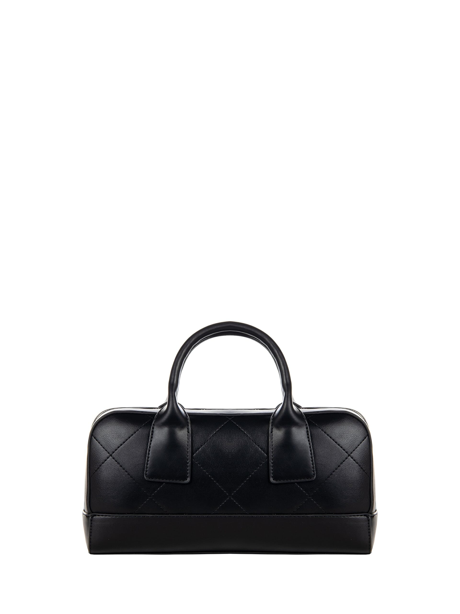 Borsa Bauletto In Similpelle Trapuntata Con Catena Logo E Tracolla Removibile Rinascimento