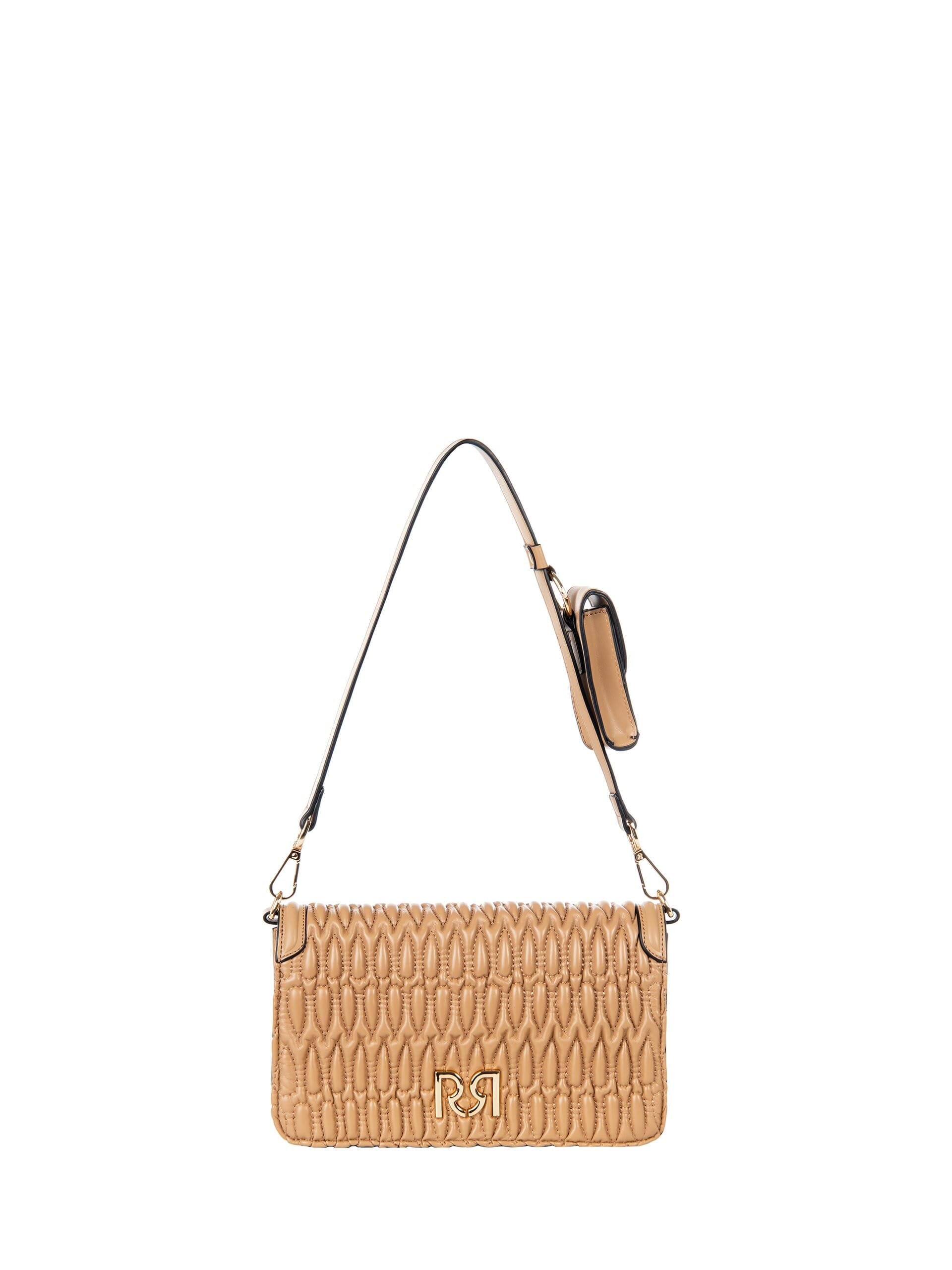 Sac à bandoulière en simili-cuir matelassé avec 2 bretelles interchangeables Rinascimento