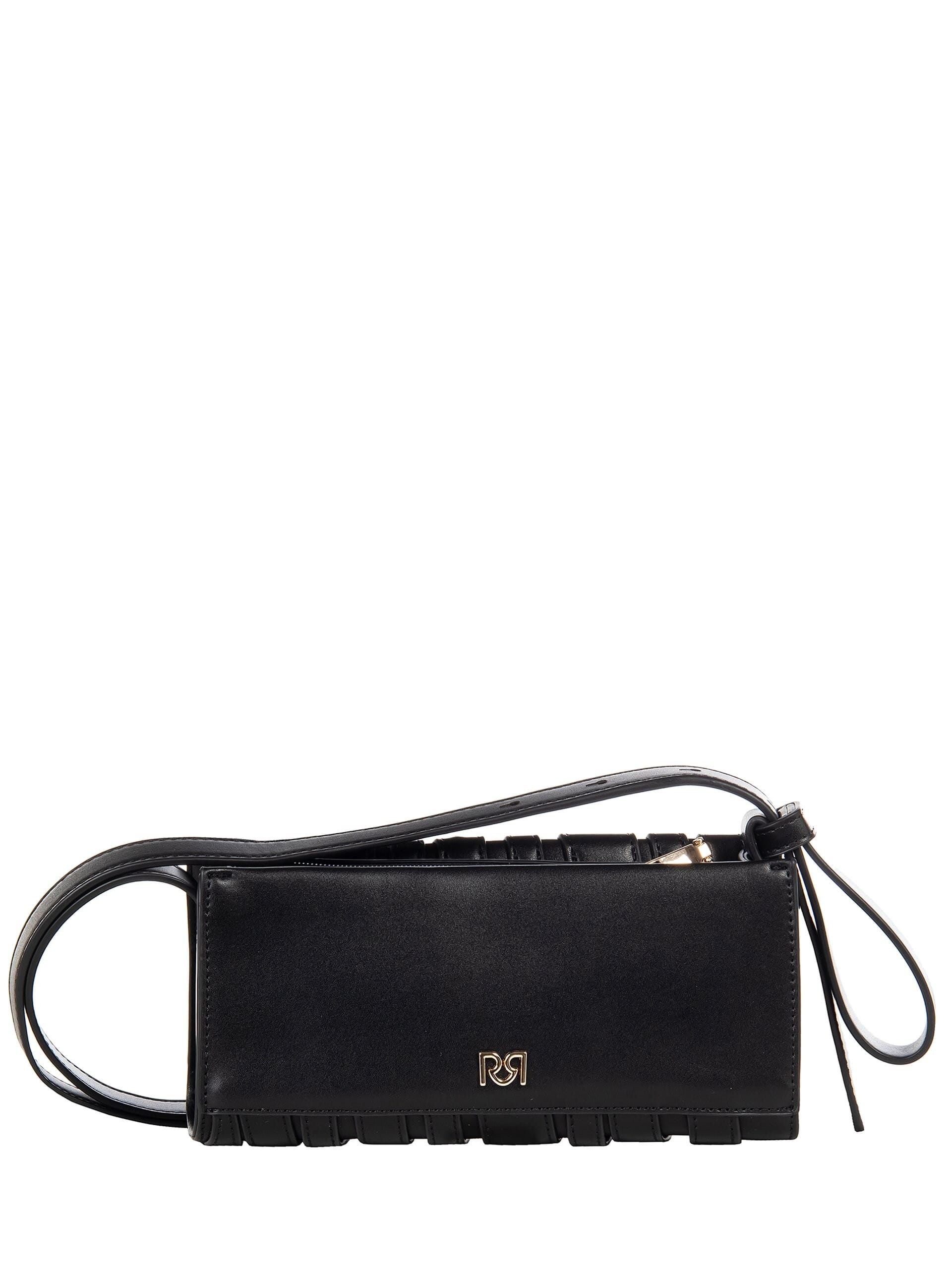 Borsa Crossbody In Similpelle Con Occhielli Borchie Ed Anelli Rinascimento