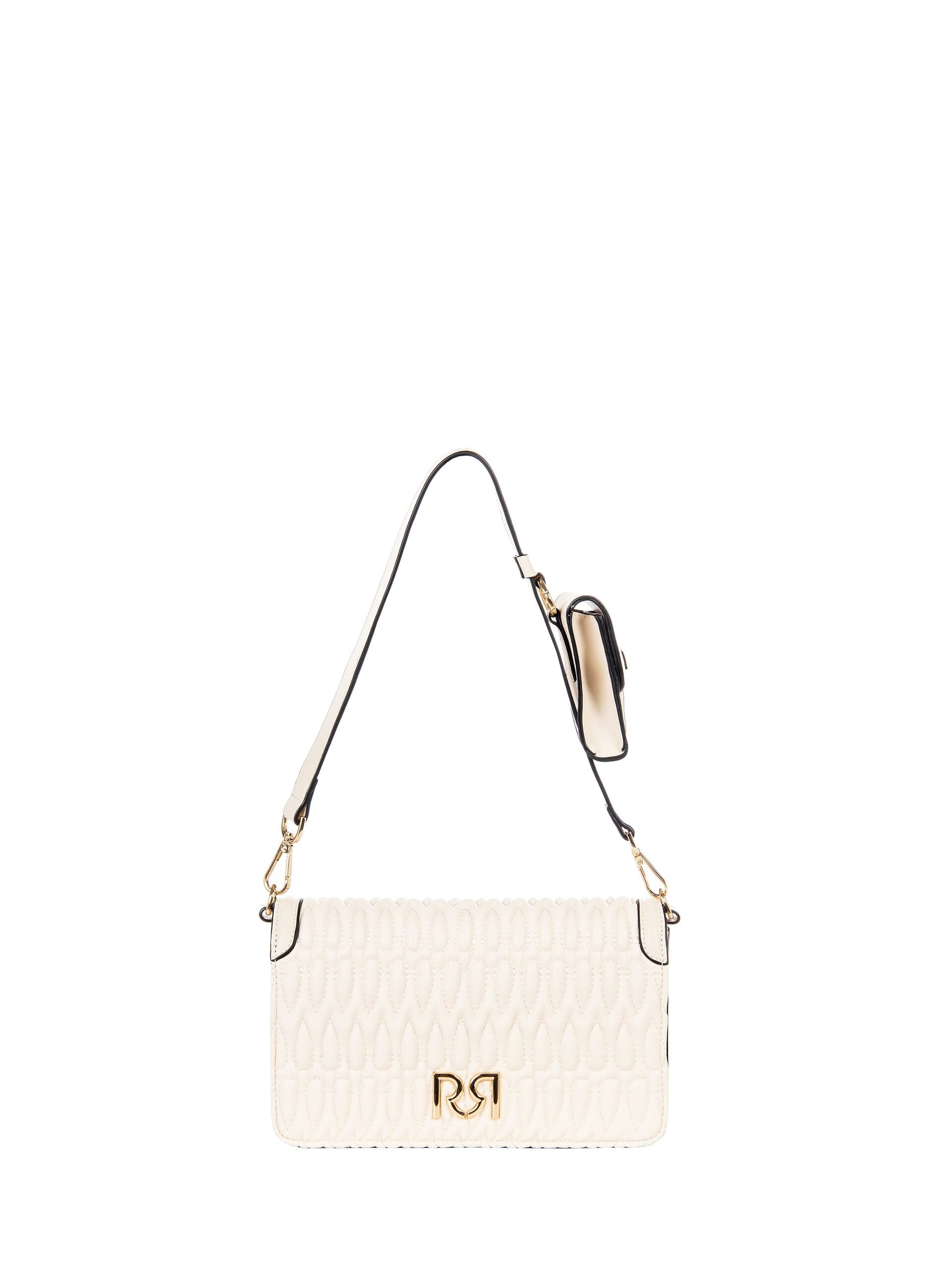 Sac à bandoulière en simili-cuir matelassé avec 2 bretelles interchangeables Rinascimento