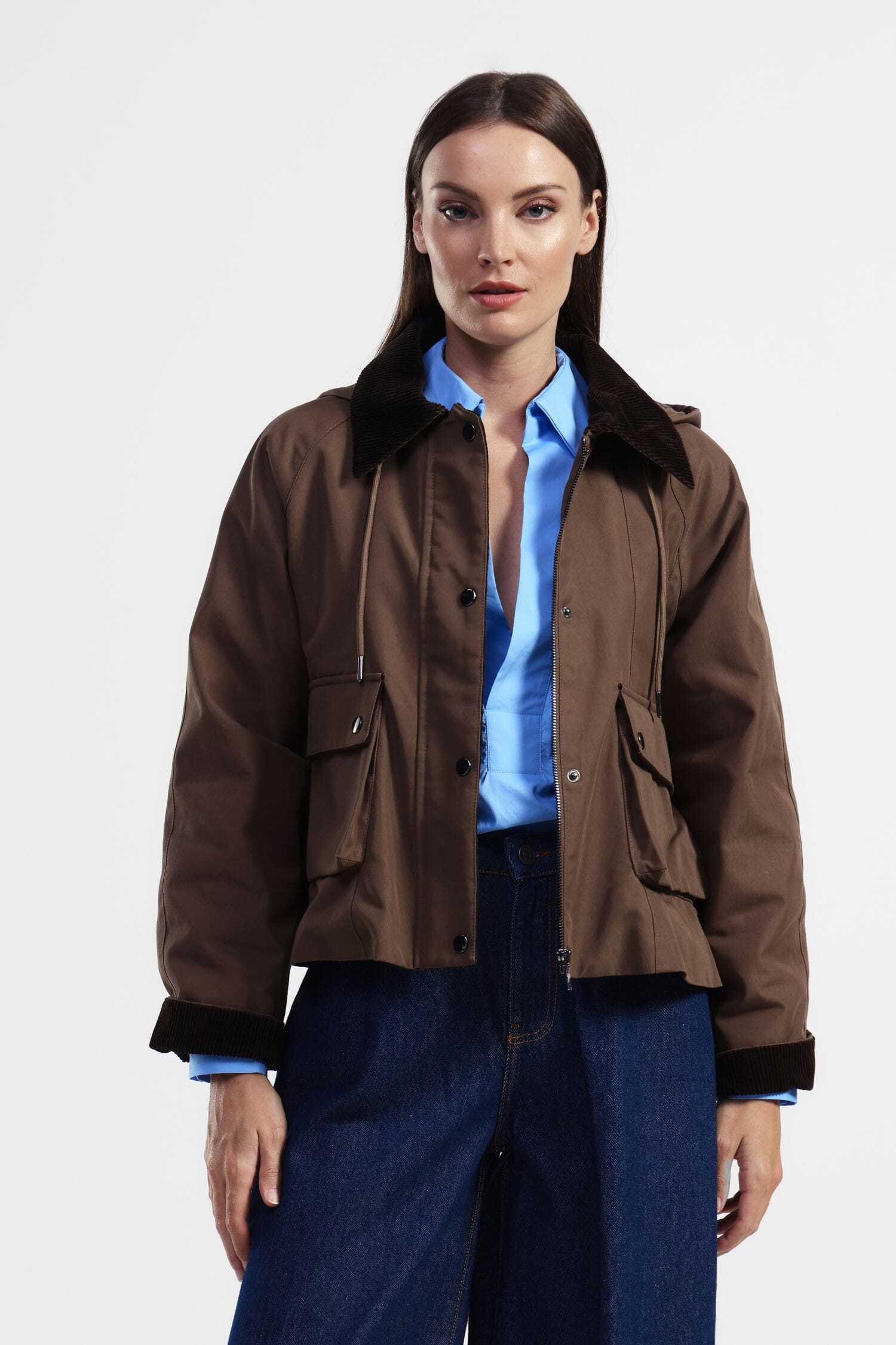 Giacca Con Colletto In Velluto E Tasche Dixie