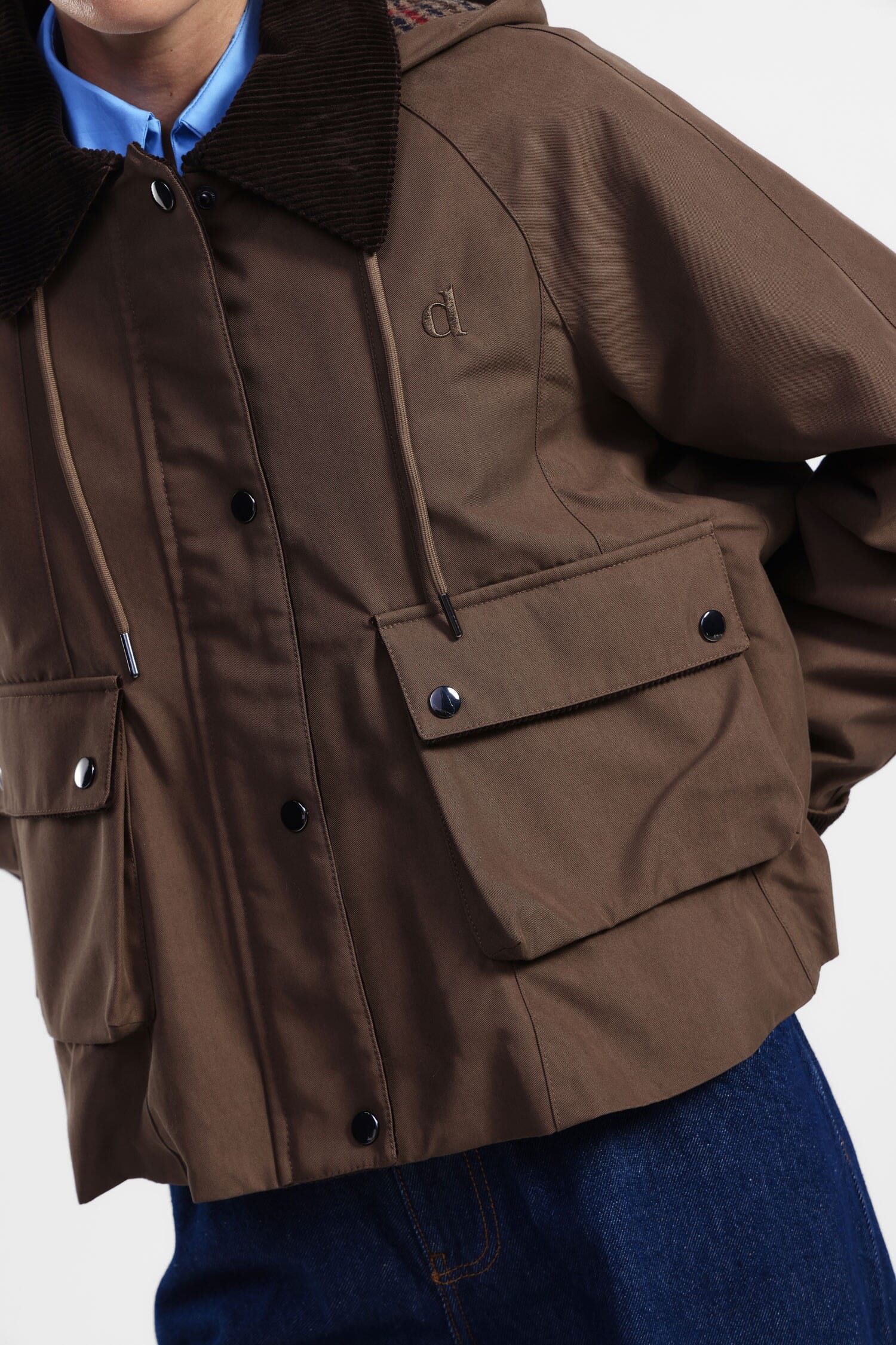 Giacca Con Colletto In Velluto E Tasche Dixie