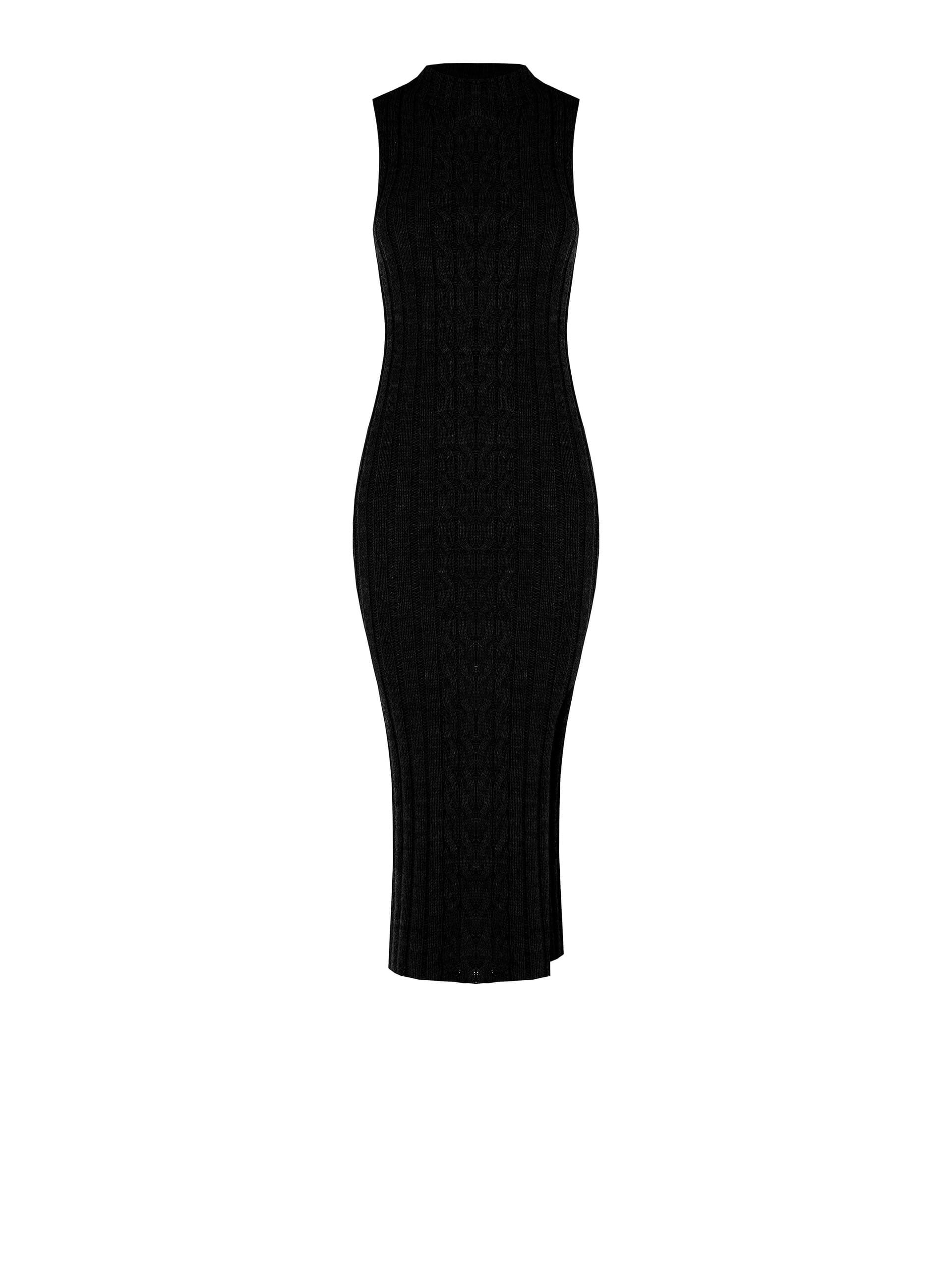 Abito Lungo A Coste Larghe Con Spacco Laterale Rinascimento